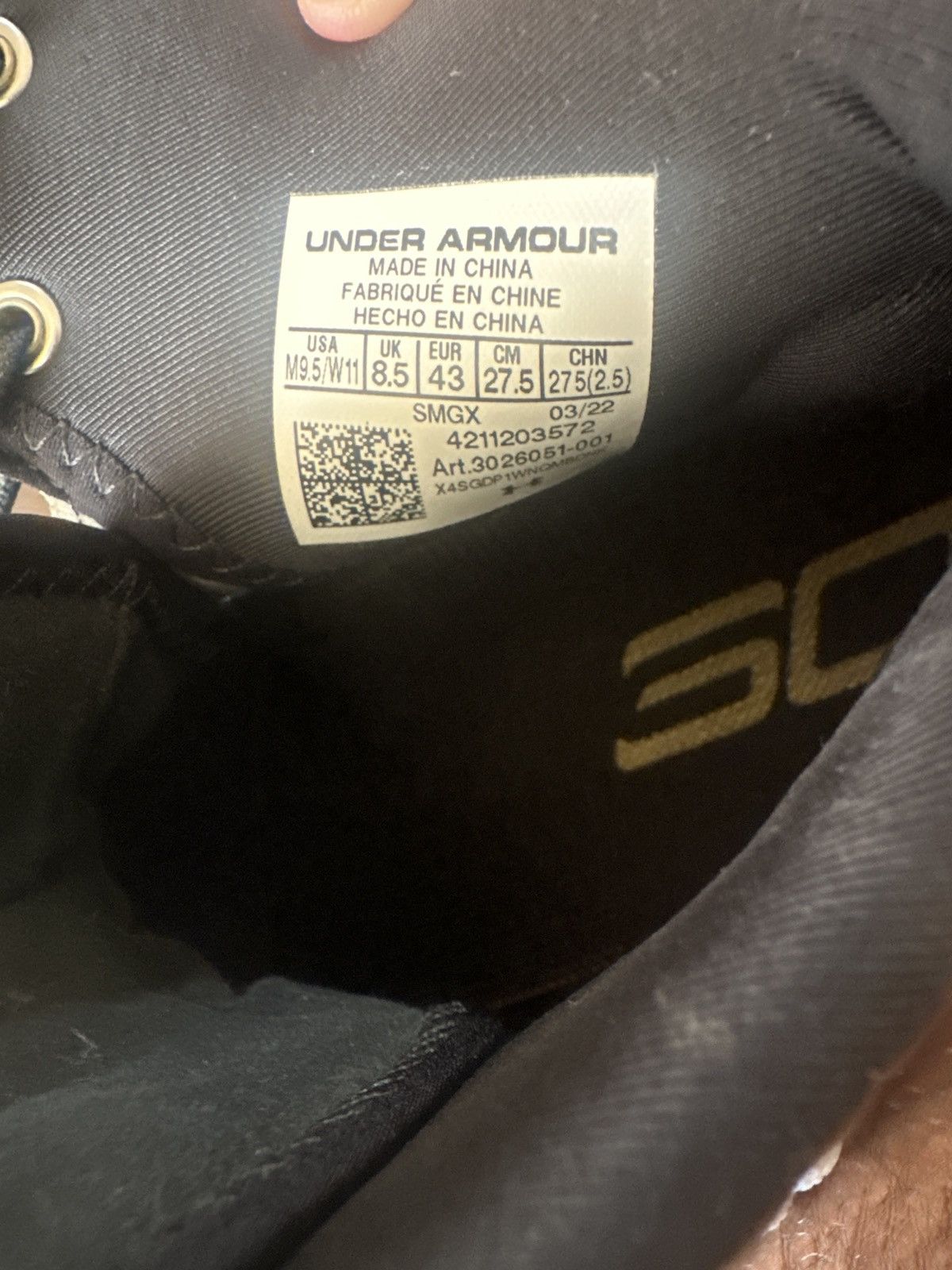 Under Armour Curry 1 MVP Size US 9.5 / EU 42-43 - 6 Thumbnail