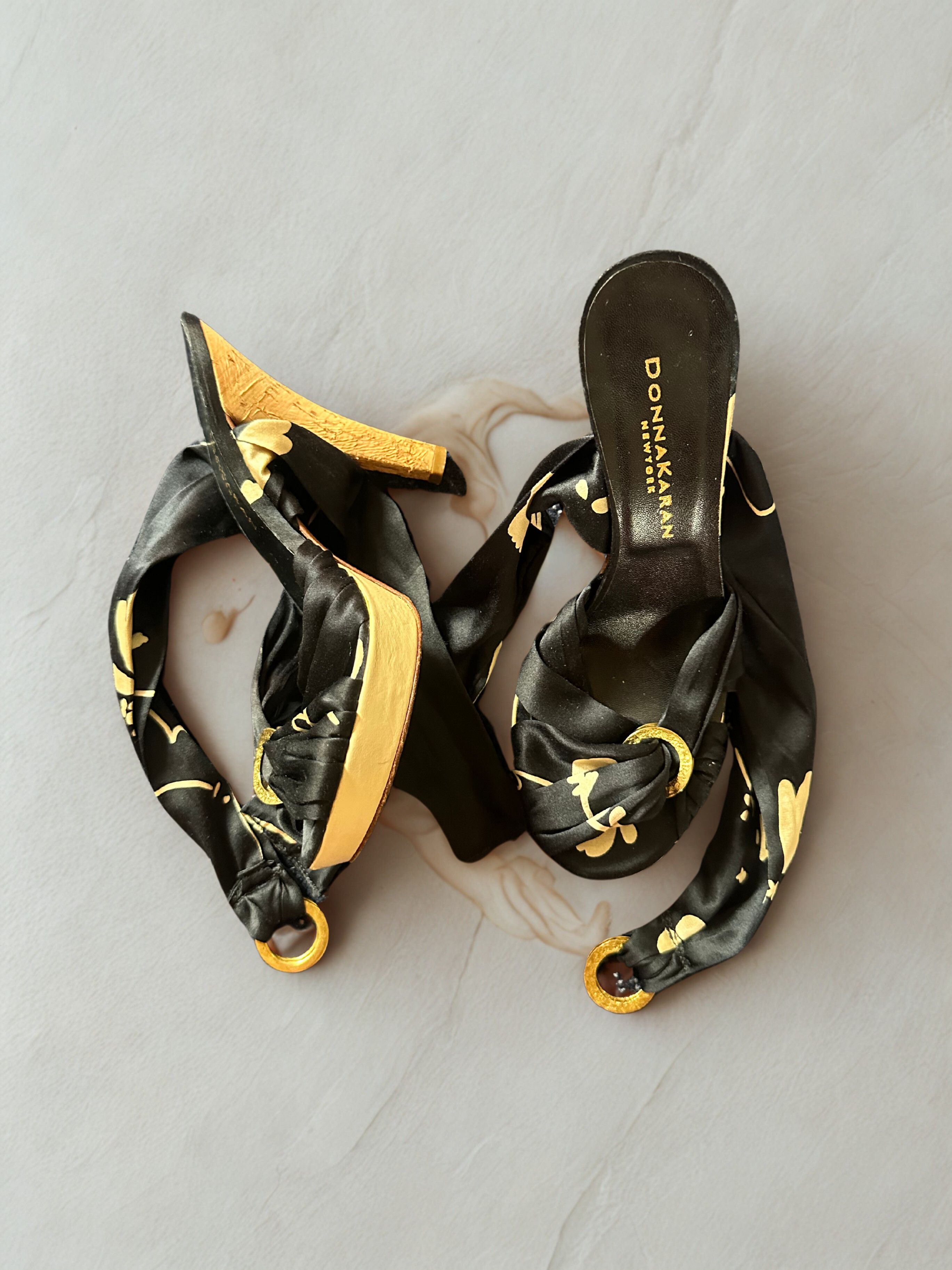 Donna Karan Donna Karan Silk Wrap Summer Heels Size US 6 / IT 36 - 1 Thumbnail