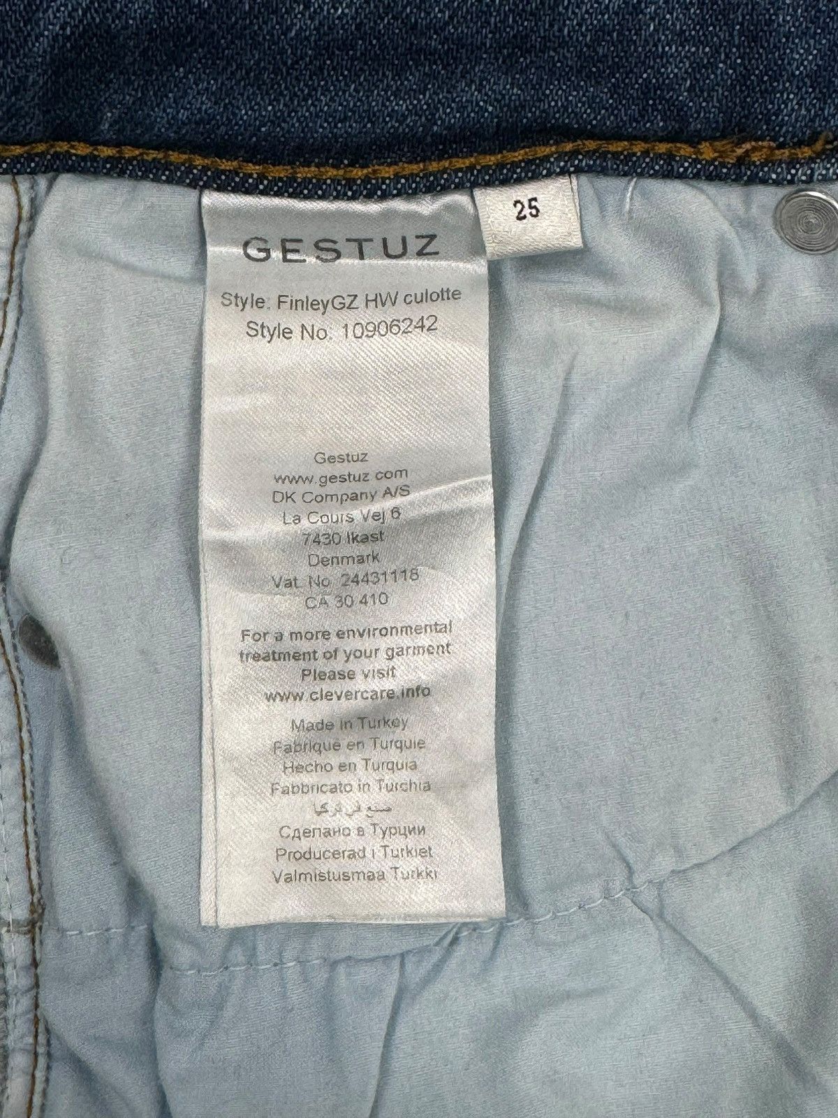 Gestuz Gestuz Finley Denim Culotte Jeans High Waist size 25 Size 25" / US 0 / IT 36 - 11 Thumbnail