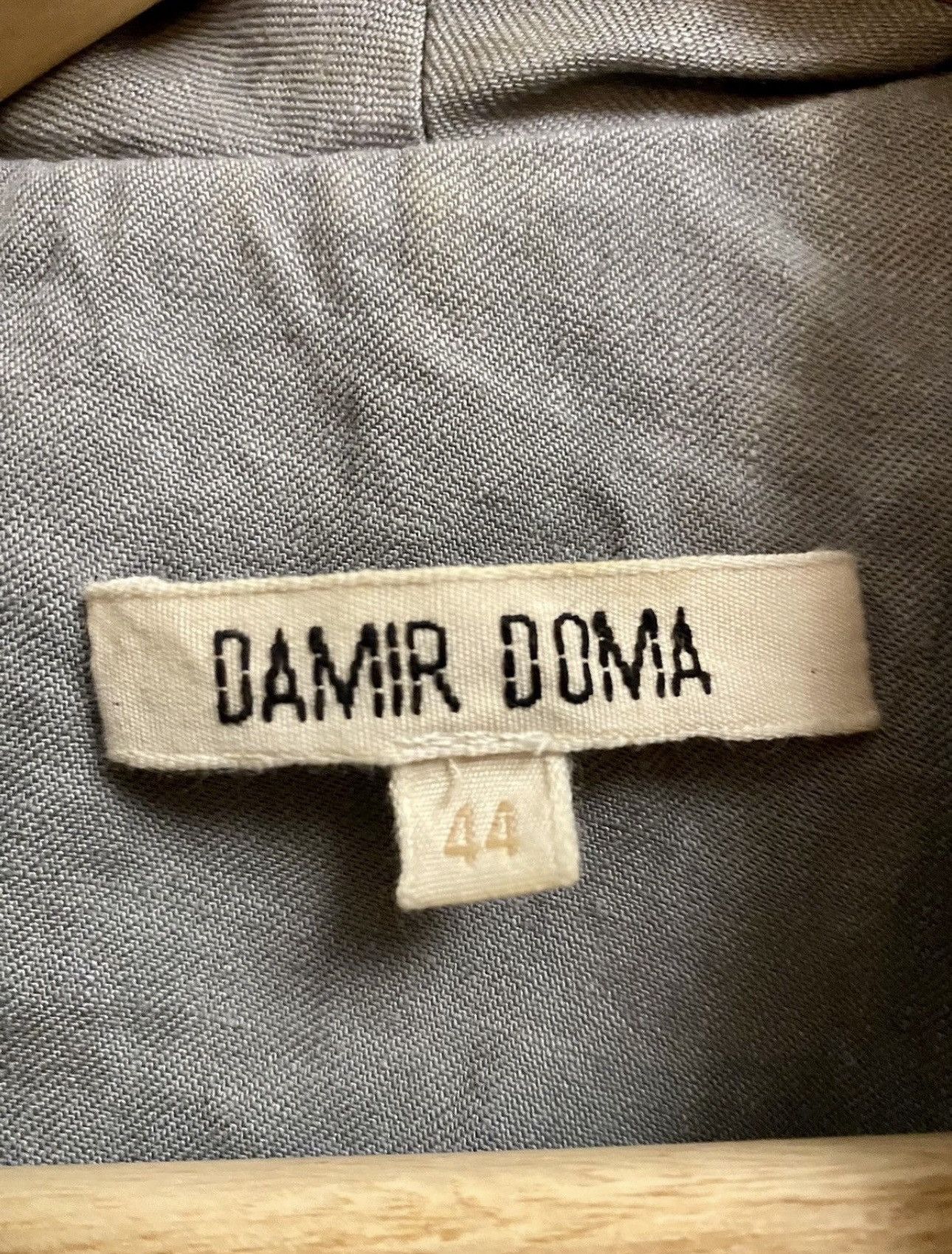 Damir Doma damir doma archive grey linen jacket 44 men Size US XS / EU 42 / 0 - 3 Thumbnail