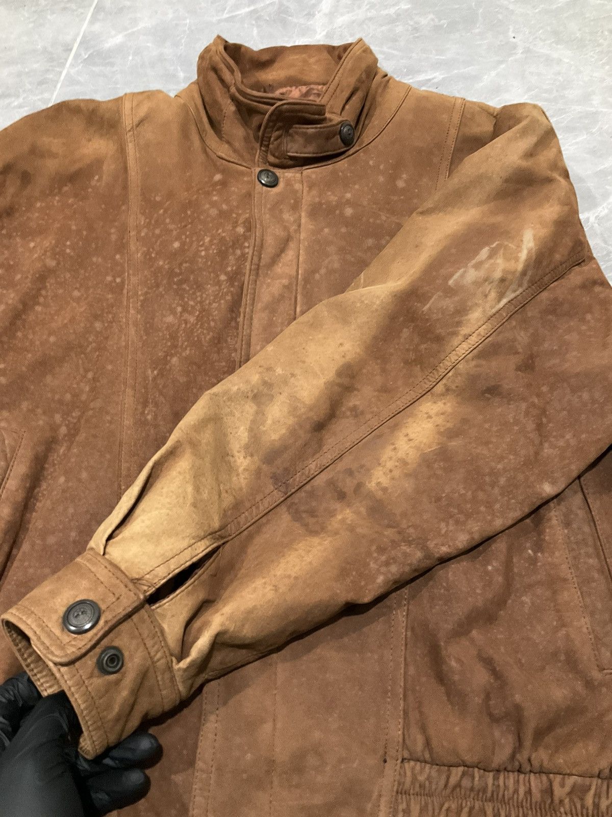 Vintage Italy Move and more Genuine Leather jacket mens Size US L / EU 52-54 / 3 - 8 Thumbnail