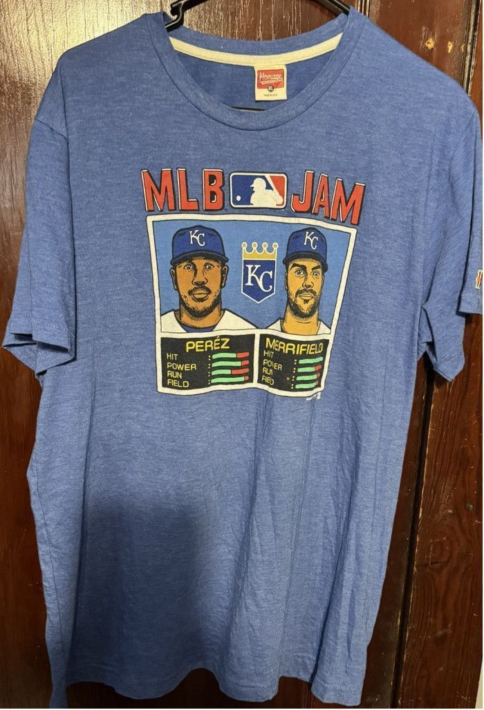 Homage Kansas City Royals MLB Jam t-shirt Men's Size XL Blue Size US XL / EU 56 / 4 - 1 Thumbnail