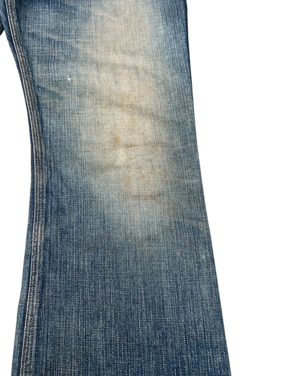 Beams Japan Vintage 90s Beams Japan Aging Dirty Mud Denim Flare Jeans Size US 32 / EU 48 - 12 Thumbnail