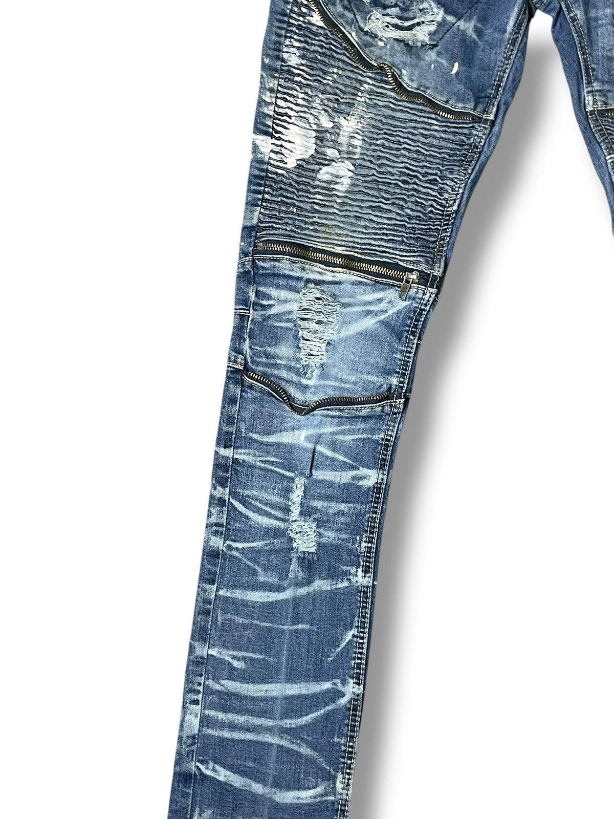 Vintage CJ Black Premium Distressed Ripped Denim Jeans (53) Size US 31 - 4 Thumbnail