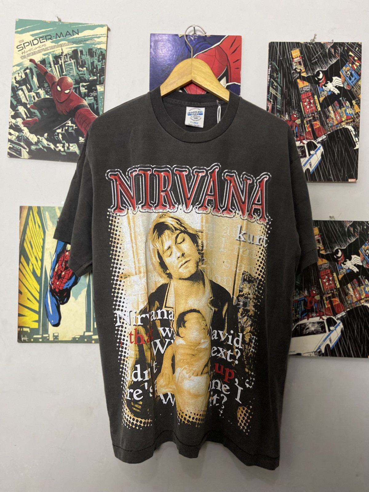 Nirvana Kurt Cobain Bootleg tee