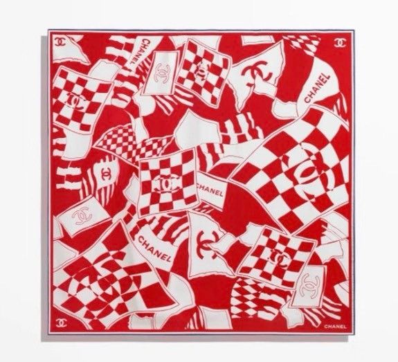 Chanel Chanel Red Scarf 23 Men Size ONE SIZE - 1 Thumbnail