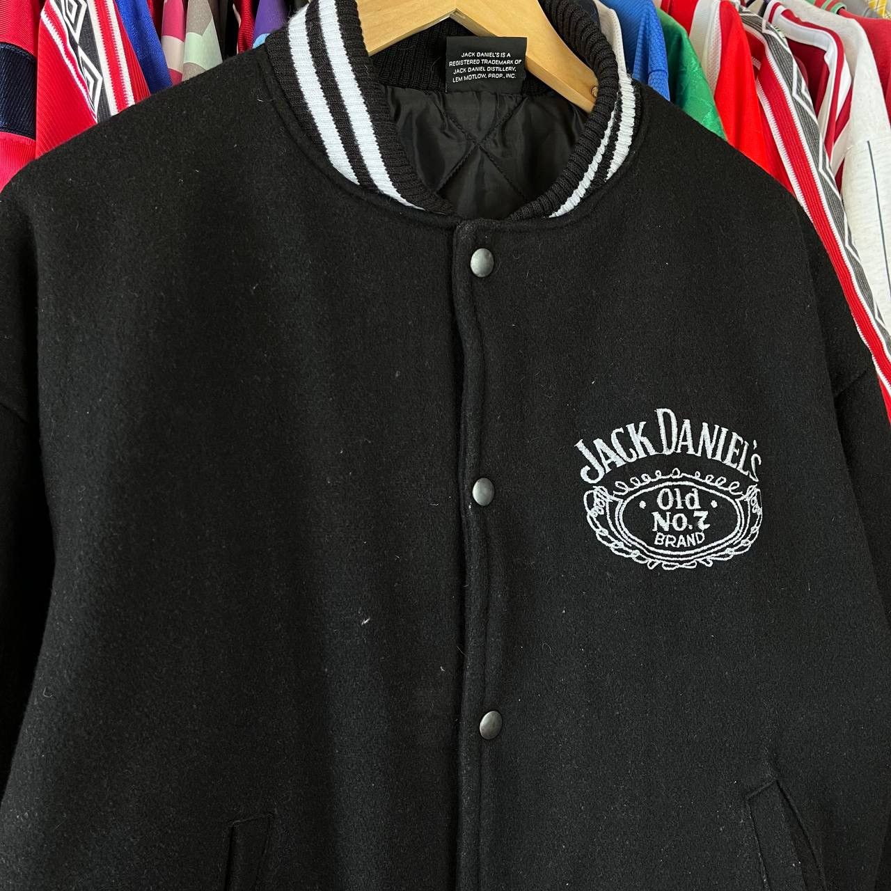 Vintage Jack Daniels Old No7 Tennessee Whiskey Wool Varsity Jacket Size US M / EU 48-50 / 2 - 3 Thumbnail