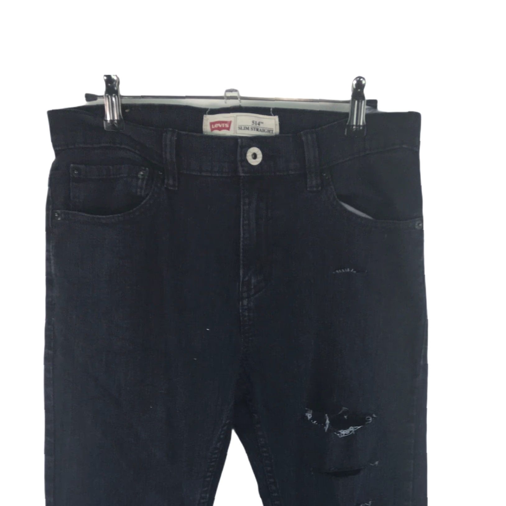 Levi's Levi's 511 Slim Straight Jeans Women's Size 20 Distressed Black 30X30 Denim Size 30" / US 8 / IT 44 - 3 Thumbnail