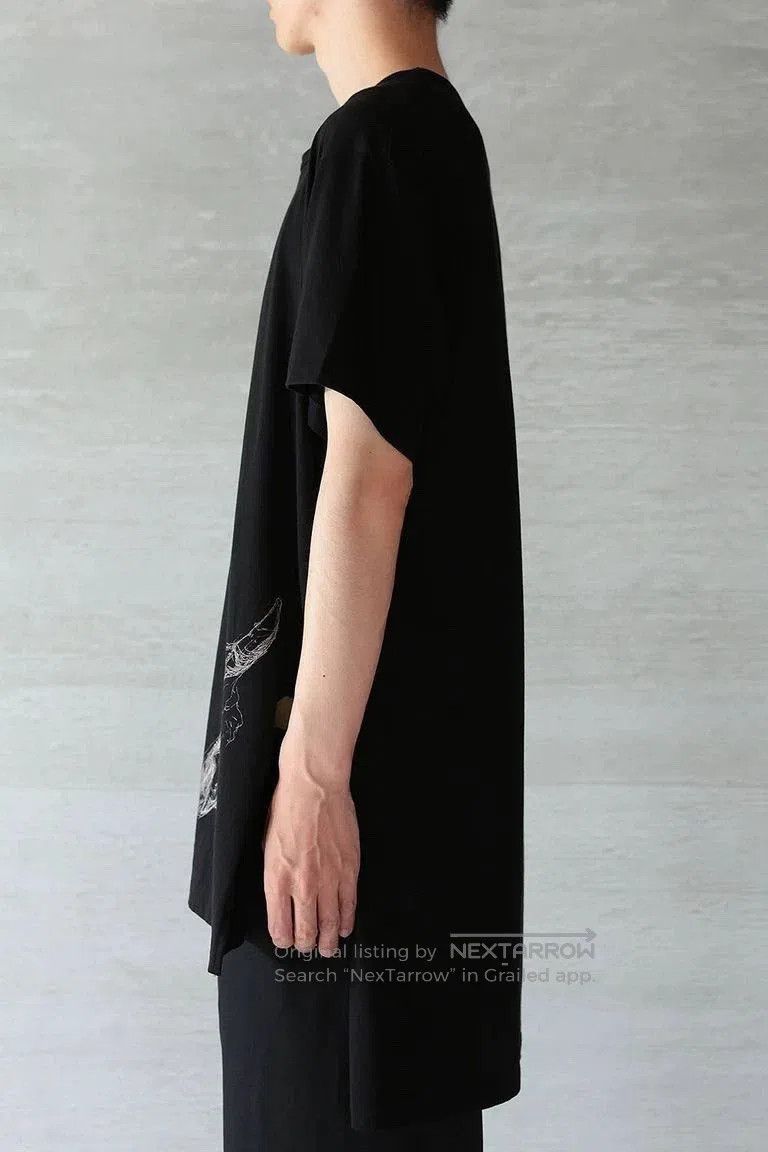 Yohji Yamamoto Black Short-Sleeve Graphic T-Shirt Size L. Size US L / EU 52-54 / 3 - 8 Thumbnail
