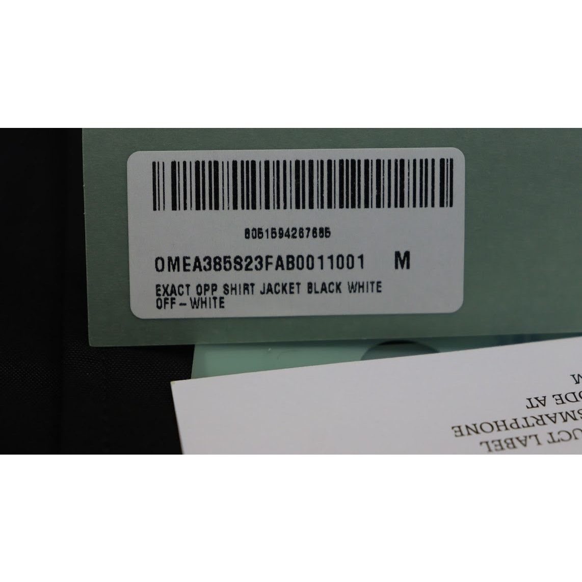 Off-White o1rshd1 Exact Opposite Shirt Jacket in Black/White Size US M / EU 48-50 / 2 - 3 Thumbnail
