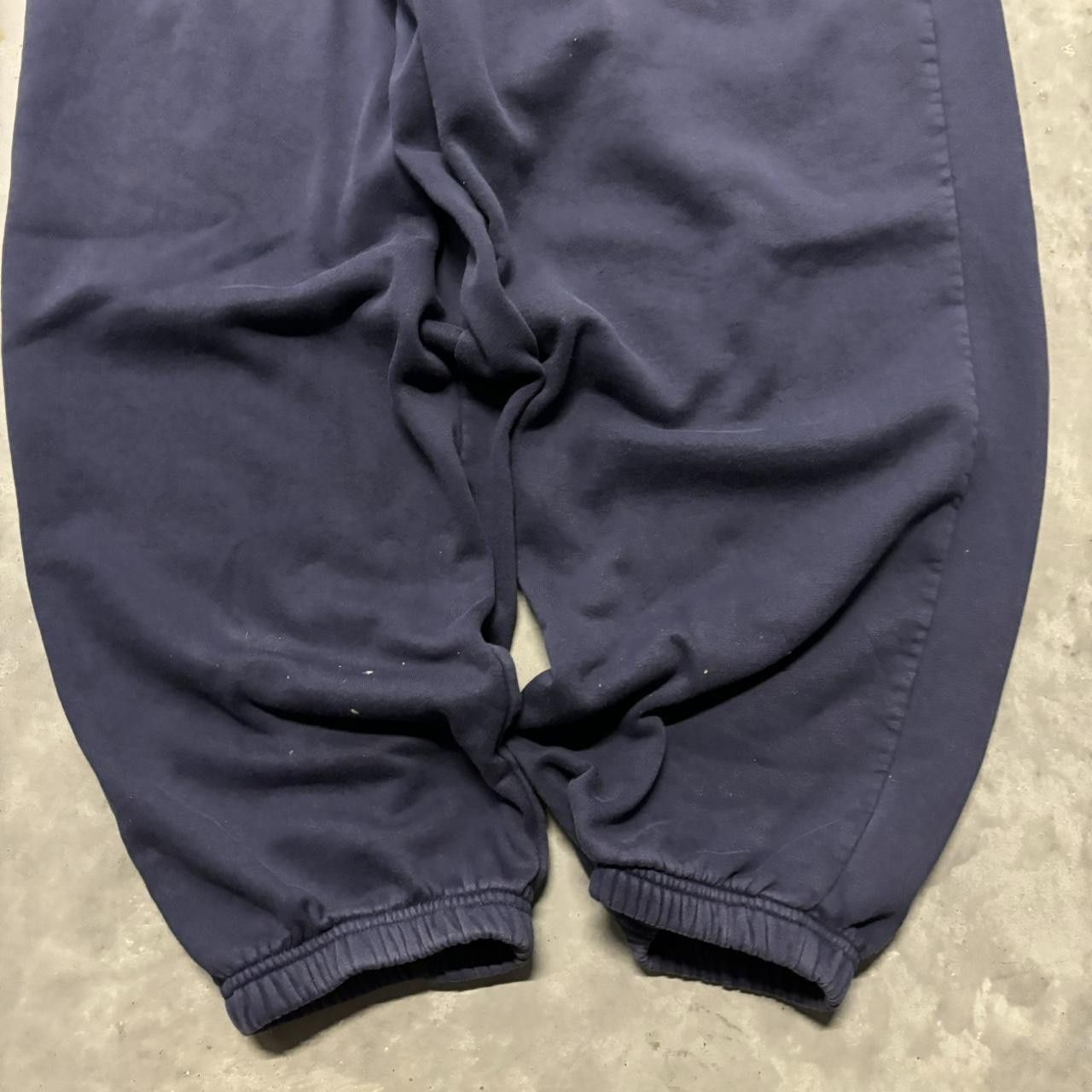 Japanese Brand × Vintage Crazy Vintage Y2K/2000s Baggy Navy Blue Skater Essential Sweatpants! Size US 36 / EU 52 - 5 Thumbnail