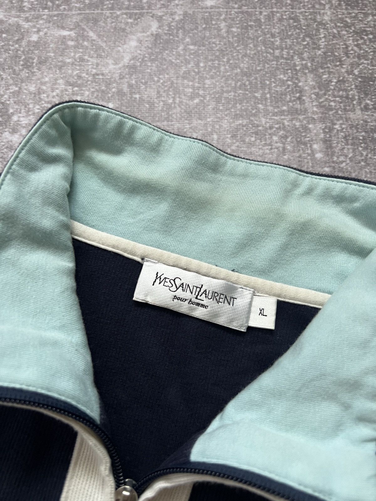 Yves Saint Laurent Vintage YSL Yves Saint Laurent Zip Up Sweater Size US L / EU 52-54 / 3 - 3 Thumbnail