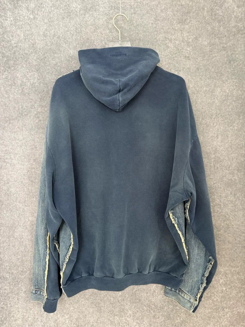 Balenciaga Balenciaga Denim splicing sweater coat Size US M / EU 48-50 / 2 - 2 Thumbnail
