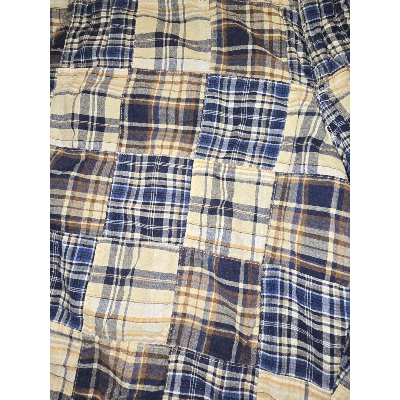 J.Crew J. Crew Field Shorts Mens 35 Blue Patchwork Plaid Drawstring Size US 35 - 4 Thumbnail