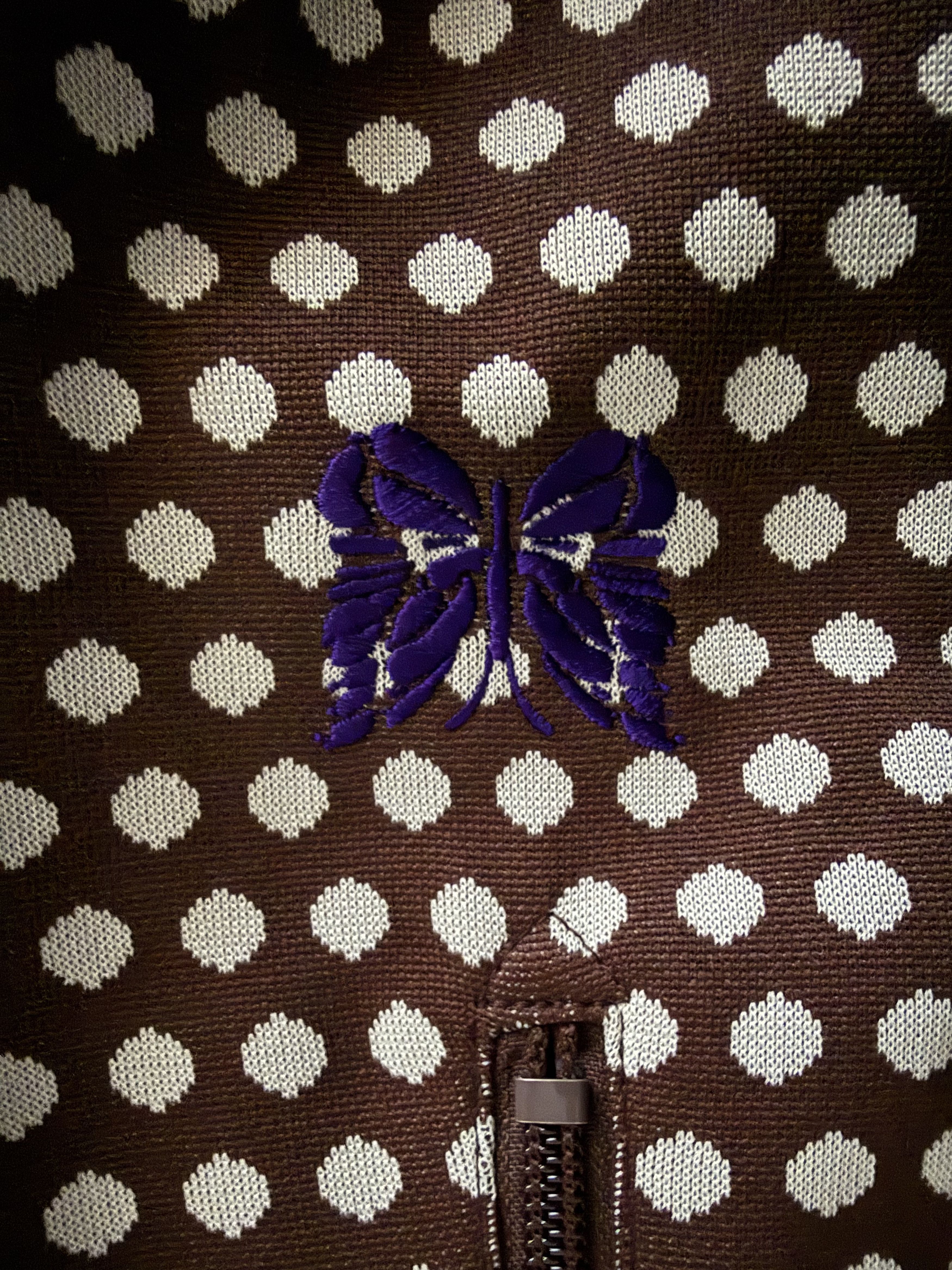 Needles Brown Jacquard Polka Dot Track Pants Size US 30 / EU 46 - 13 Thumbnail
