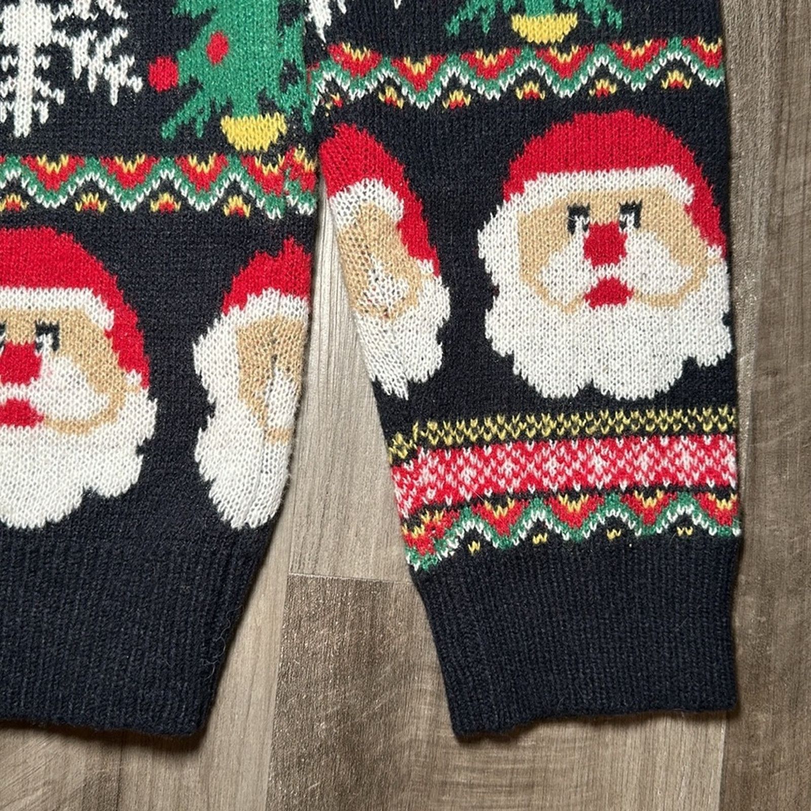 Other Daisy Boutique Merry Christmas Santa and Rudolph Sweater -XL Size US XL / EU 56 / 4 - 4 Thumbnail