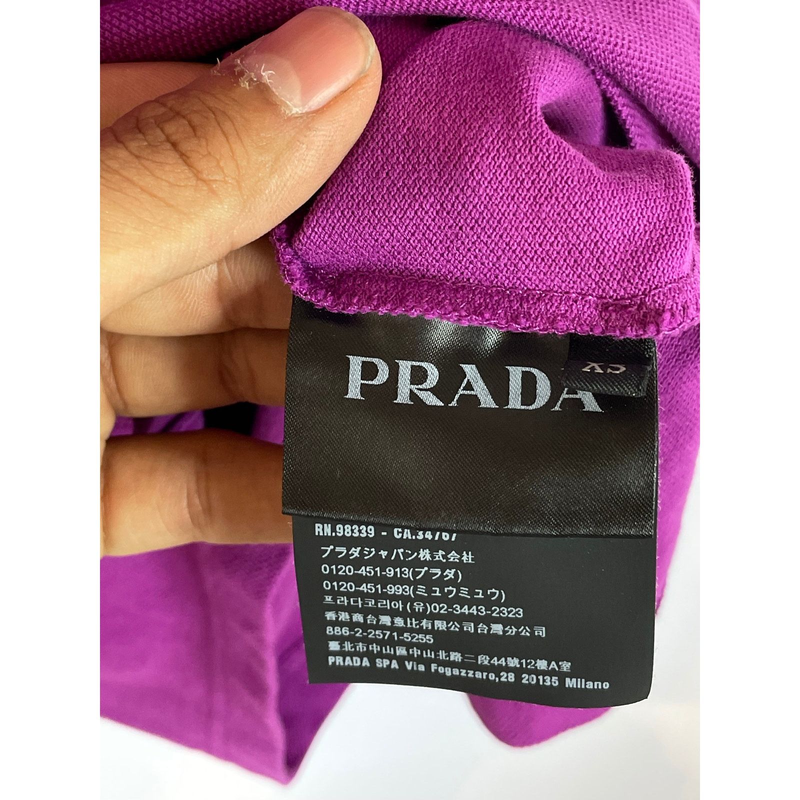 Prada Prada Polo Purple Used XS Size US XS / EU 42 / 0 - 6 Thumbnail