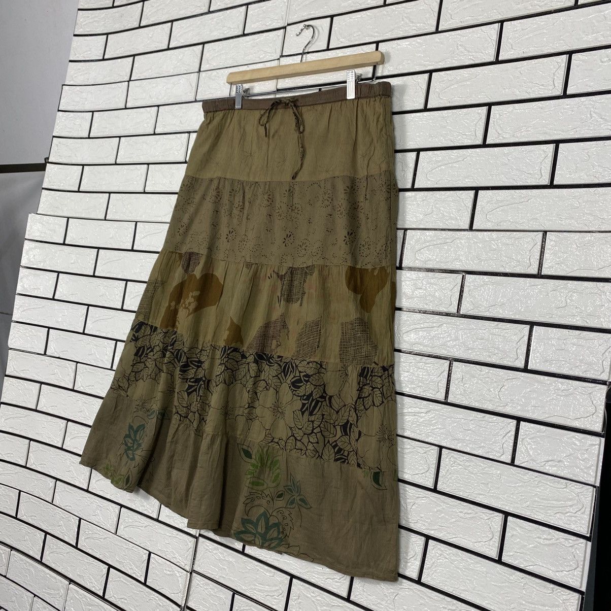 Japanese Brand 📌Vintage Long Skirt Full Print Design Unbranded Issey Miyake Size 32" / US 10 / IT 46 - 3 Thumbnail