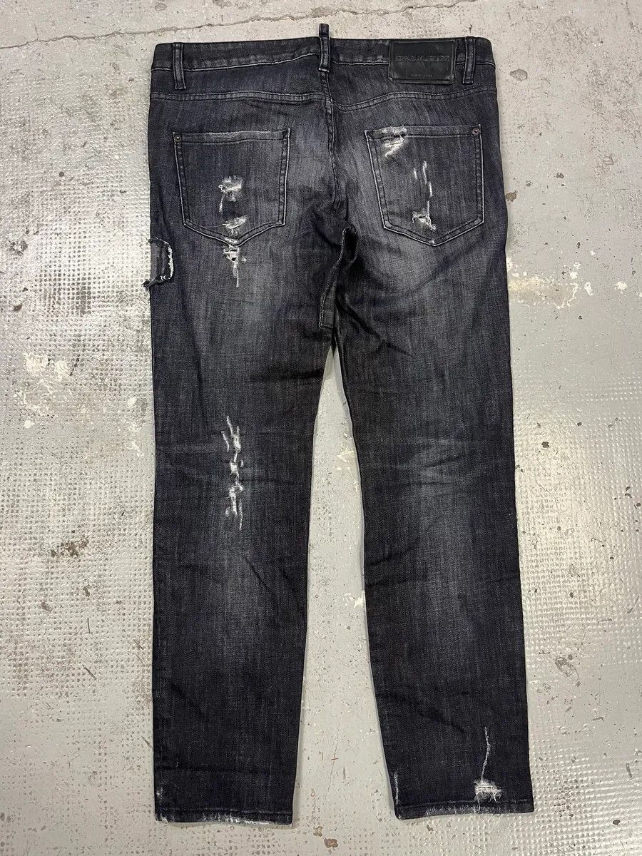 Designer × Dsquared2 × Vintage AW2017 DSquared2 Grey Distressed Denim Jeans Size US 33 - 8 Thumbnail