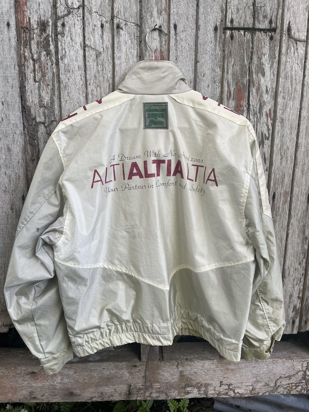 Japanese Brand × Vintage Vintage Altia Racing Jacket by N’ROAD – Grey/Red, Size L Size US M / EU 48-50 / 2 - 8 Thumbnail