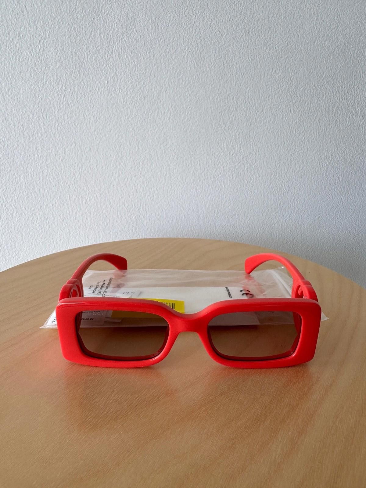 NEW GUCCI GG1325S 005 SQUARE RED WOMEN SUNGLASSES GUCCI GUCCI NEW GUCCI GG1325S 005 WOMEN SQUARE RED SUNGLASSES  main image 3