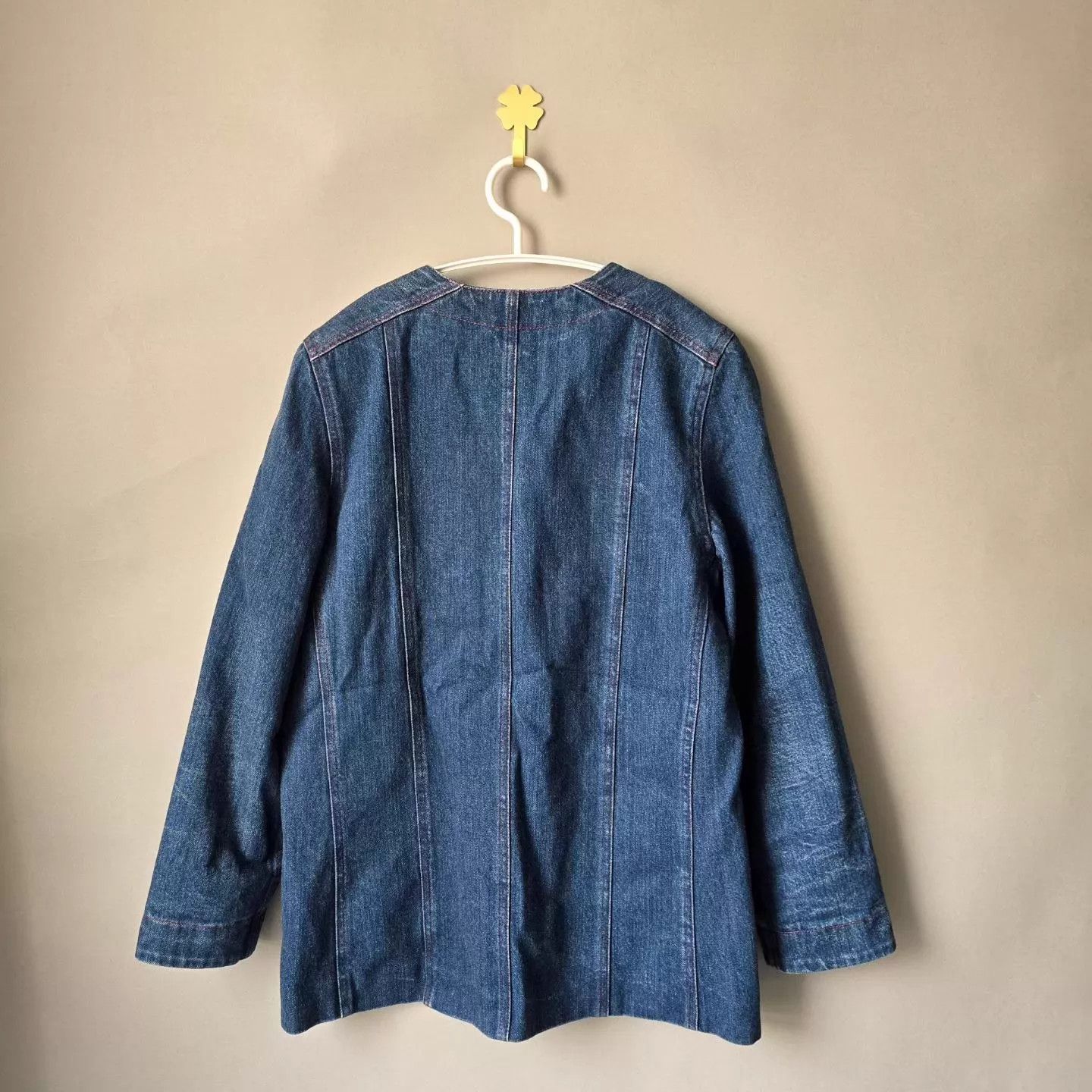 Gucci Gucci Blue 4-Pocket Crew Neck Denim Single-Breasted Jacket Size S / US 4 / IT 40 - 2 Thumbnail