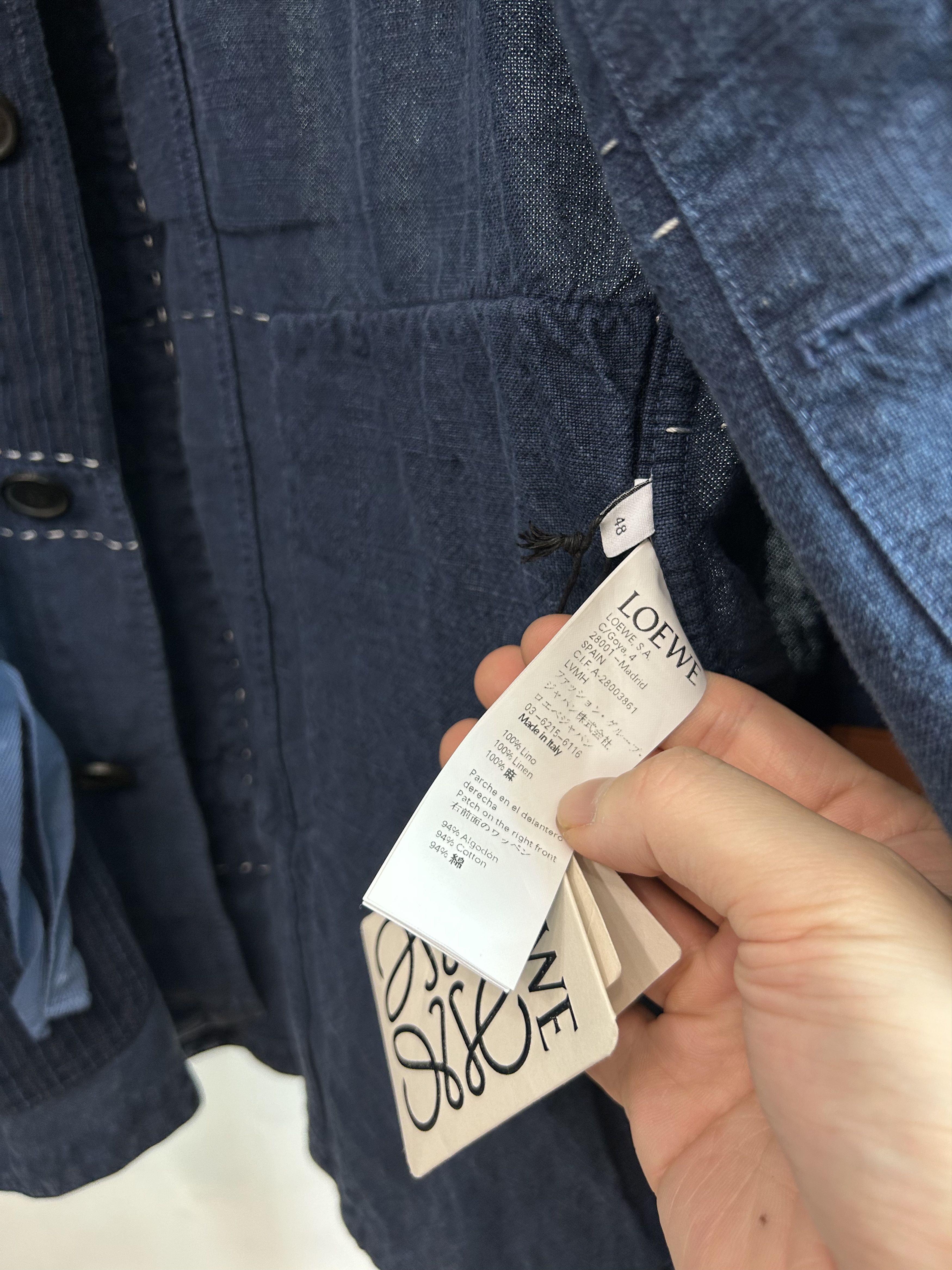 Loewe LOEWE Boro Detail Indigo Jacket Size US M / EU 48-50 / 2 - 9 Thumbnail