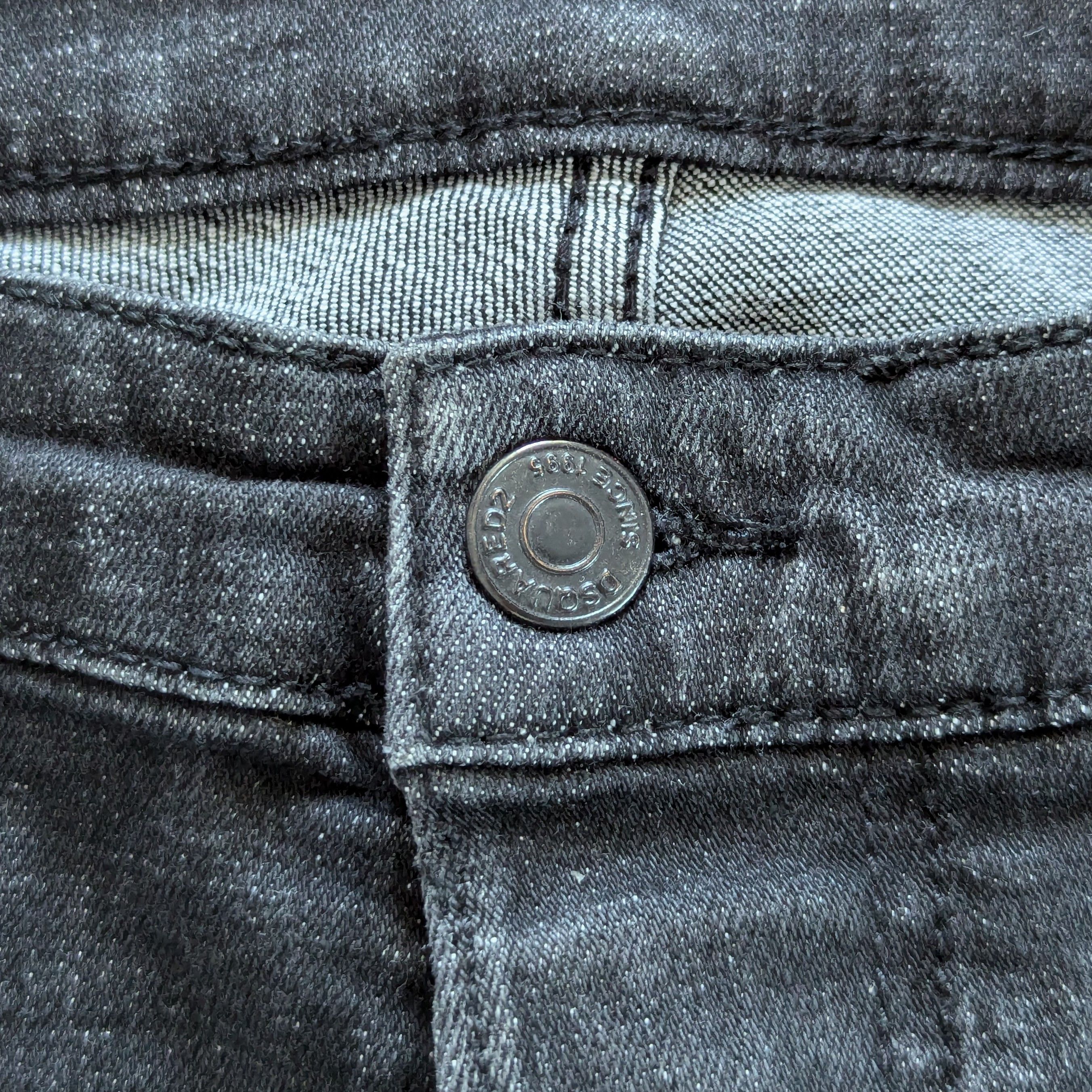 Dsquared2 Dsquared2 Tidy Biker Jean Black Men's Pants Luxury Brand Size US 34 / EU 50 - 3 Thumbnail