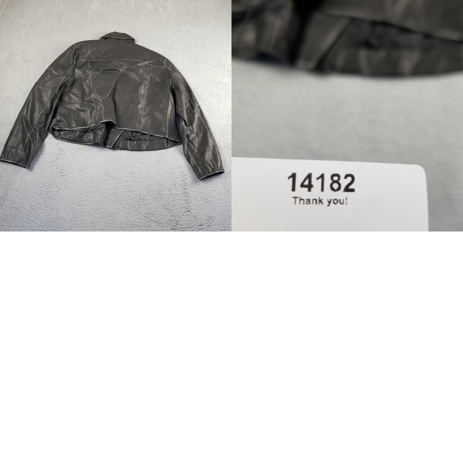 Vintage VINTAGE NWT Lane Bryant 20 Moto Jacket Faux Leather Black - Jacket - Women Plus 20 Black Moto Leather Zip Front Sized? Size 3XL / US 20-22 - 8 Thumbnail