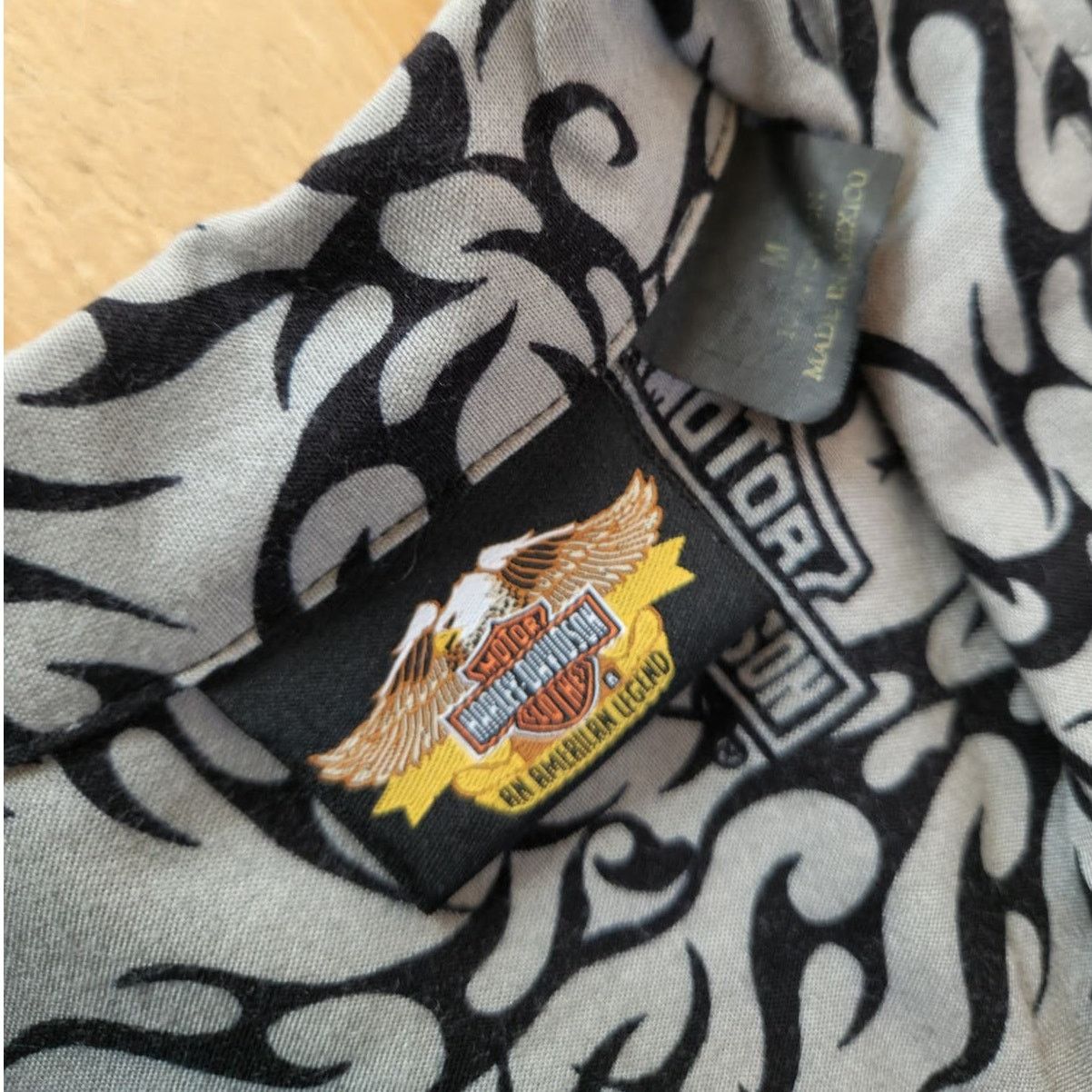 Harley Davidson Vintage Harley Davidson All Over y2K Button Hawaiian Shirt Size US M / EU 48-50 / 2 - 4 Thumbnail