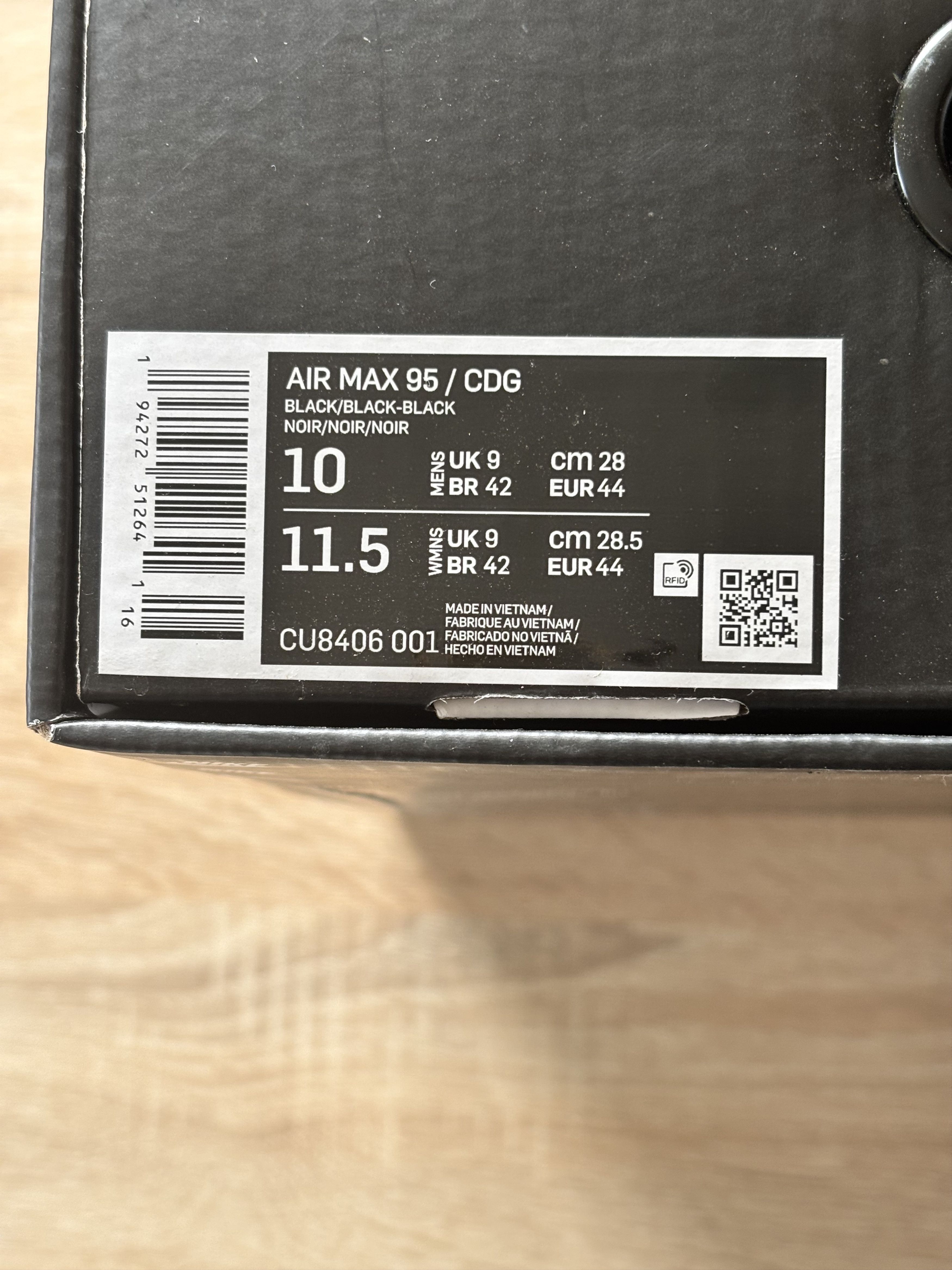 Comme des Garcons × Nike Nike Air Max 95 x Comme des Garcons Size US 10 / EU 43 - 8 Thumbnail