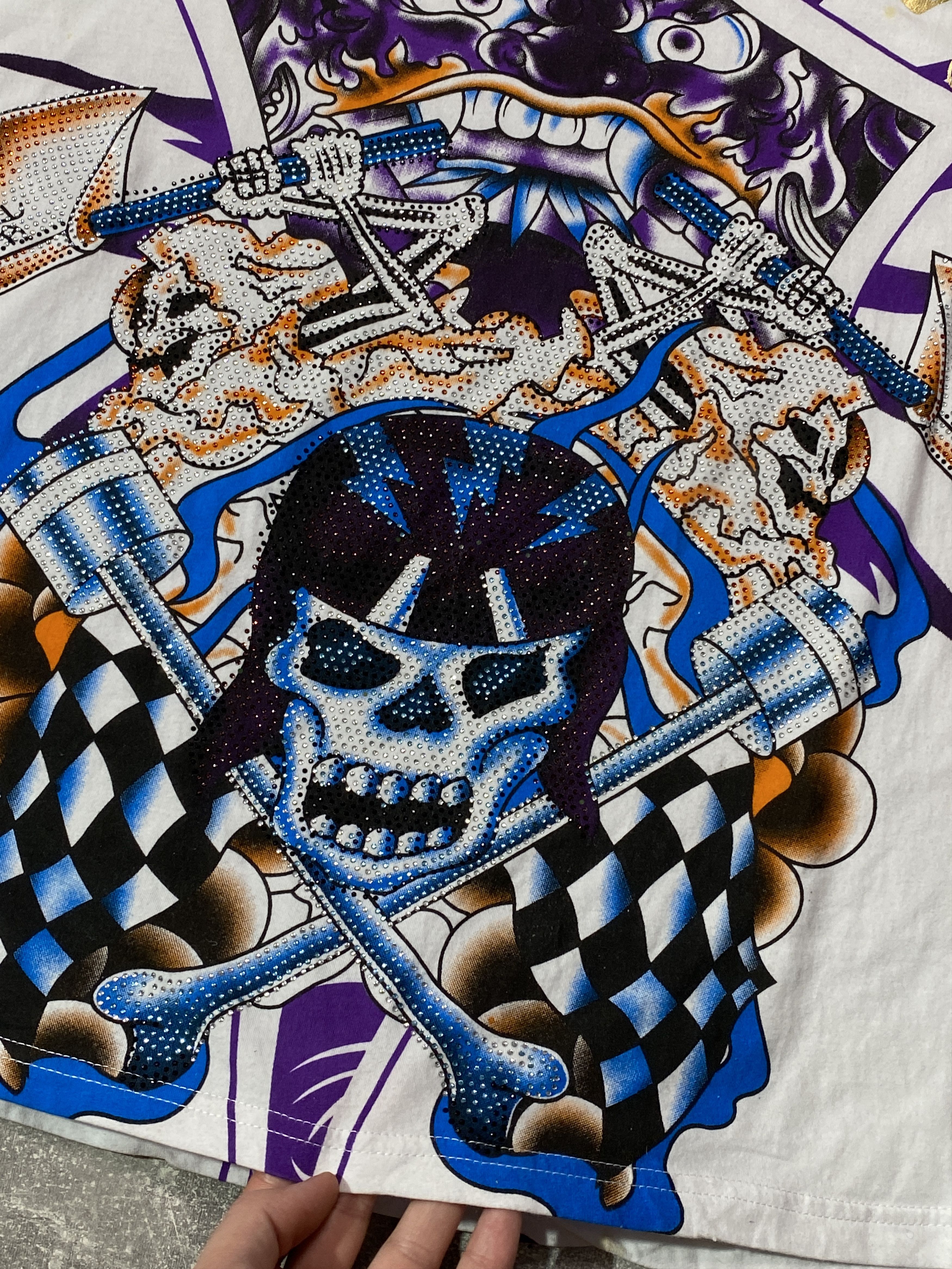 Ed Hardy Vintage Y2K Ed Hardy LSD Skull Logo T-shirt Size US M / EU 48-50 / 2 - 5 Thumbnail