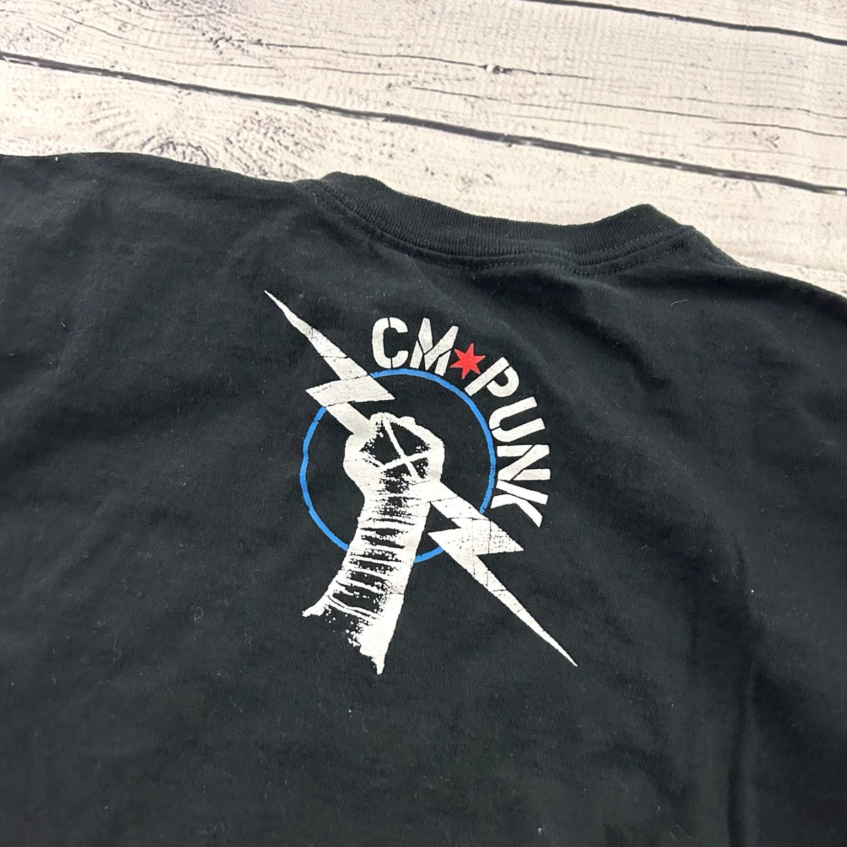 Vintage WWE CM Punk Short Sleeve T Shirt Men's 2XL Black Chicago Size US XXL / EU 58 / 5 - 5 Thumbnail