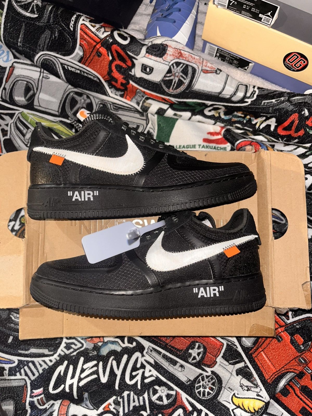 Nike × Off-White 2018 Off-White x Nike Air Force 1 Low ‘Black’ Size US 7.5 / EU 40-41 - 1 Thumbnail