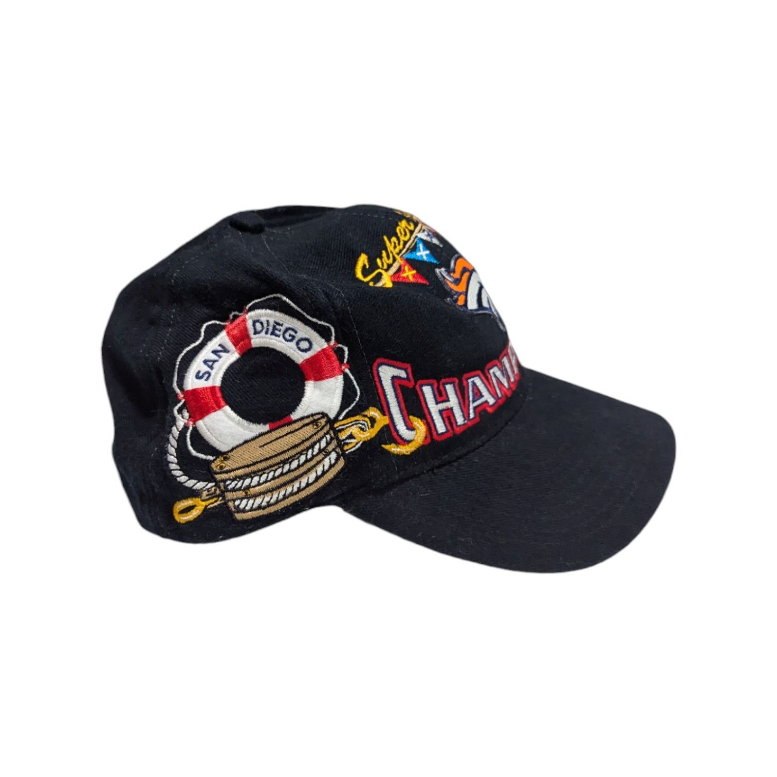 NFL × Vintage Vintage Denver Broncos Super Bowl XXXII Baseball Cap Hat Size ONE SIZE - 2 Thumbnail