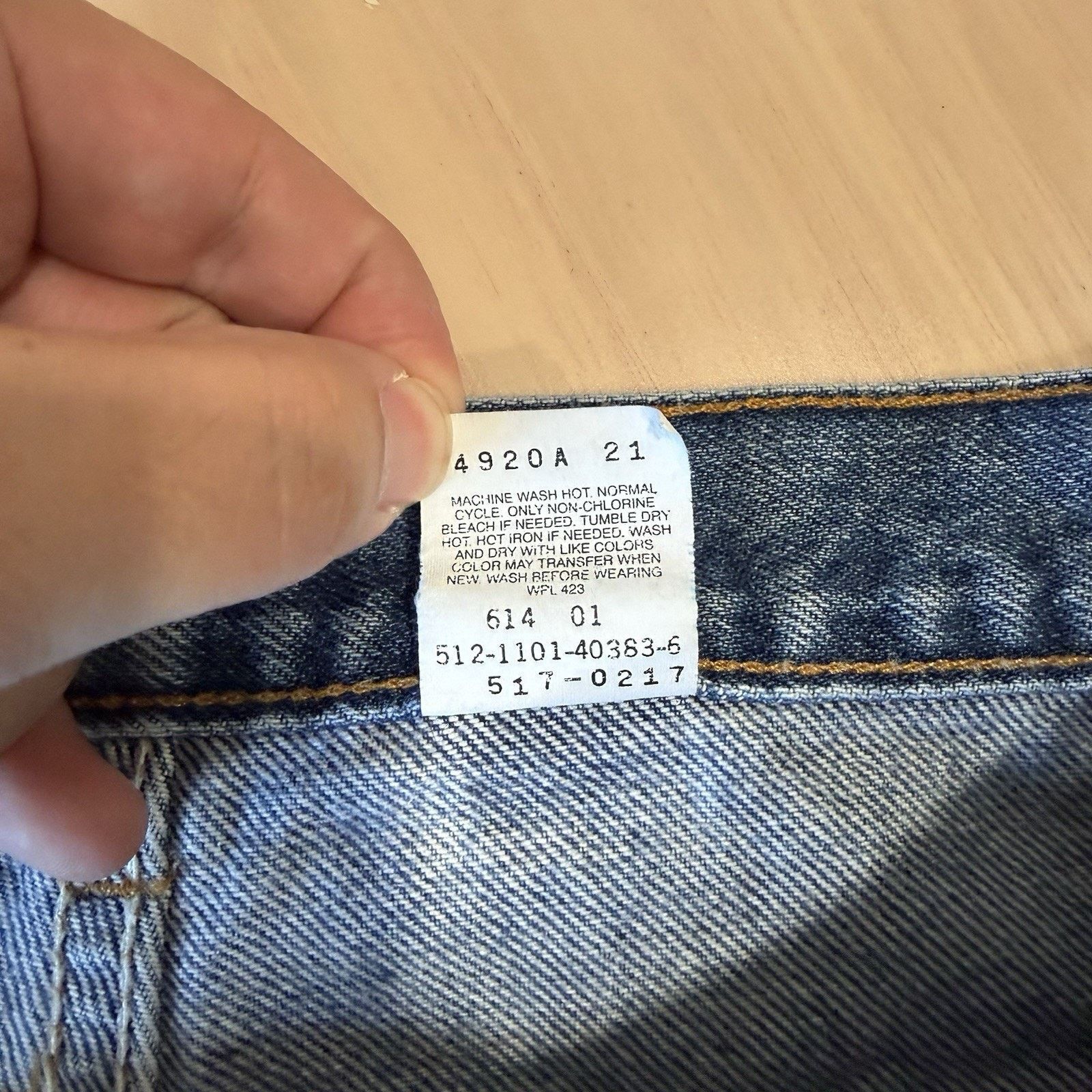 Levi's × Vintage Vintage Levis 517 Jeans 34 Blue 80s Denim Made in USA Size US 34 / EU 50 - 6 Thumbnail