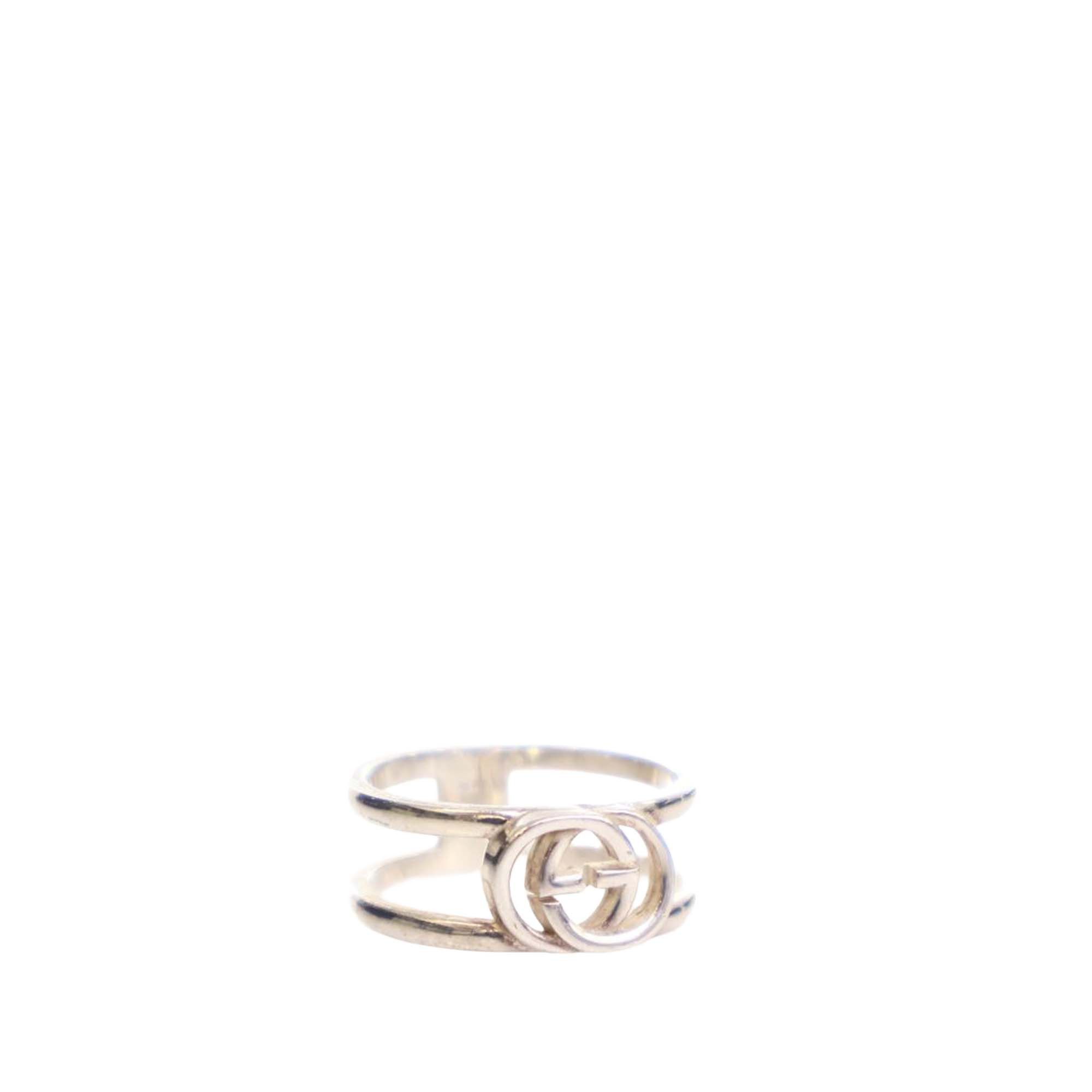 Gucci Sterling Silver Interlocking G Ring