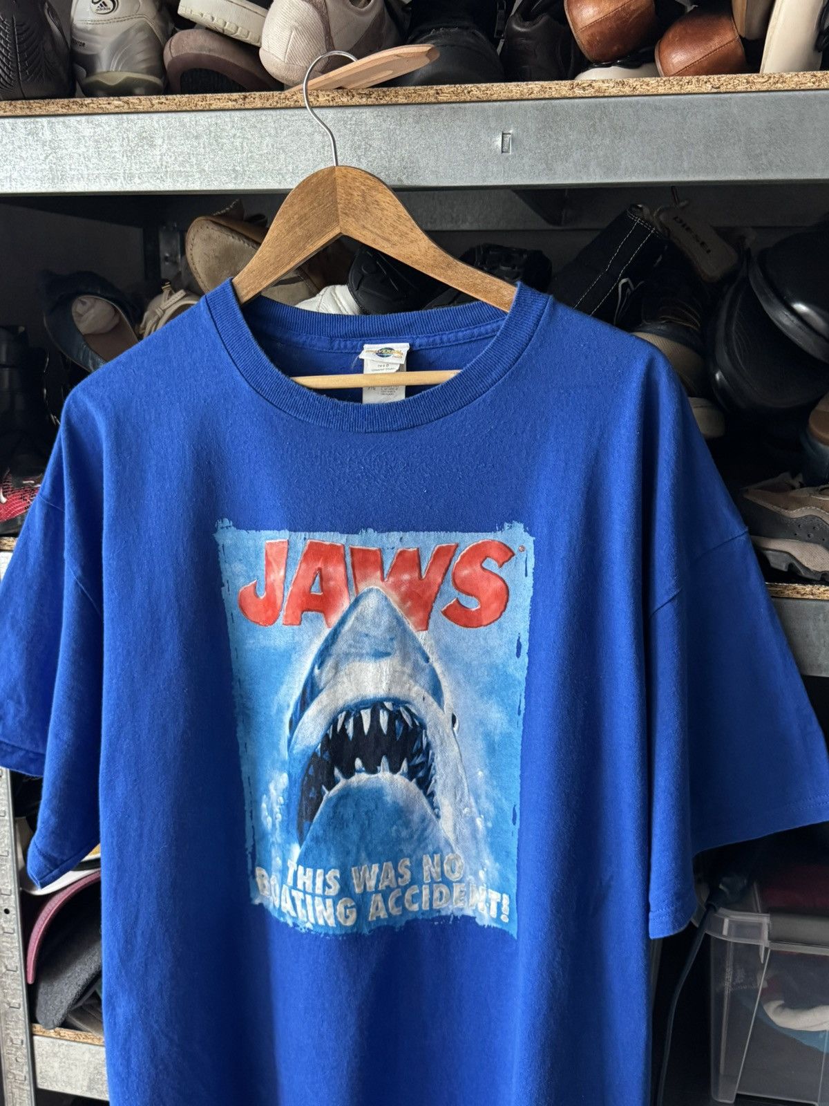 Universal Studios Vintage Universal Studios Jaws NOBOATING ACCIDENT T-Shirt Size US XXL / EU 58 / 5 - 3 Thumbnail