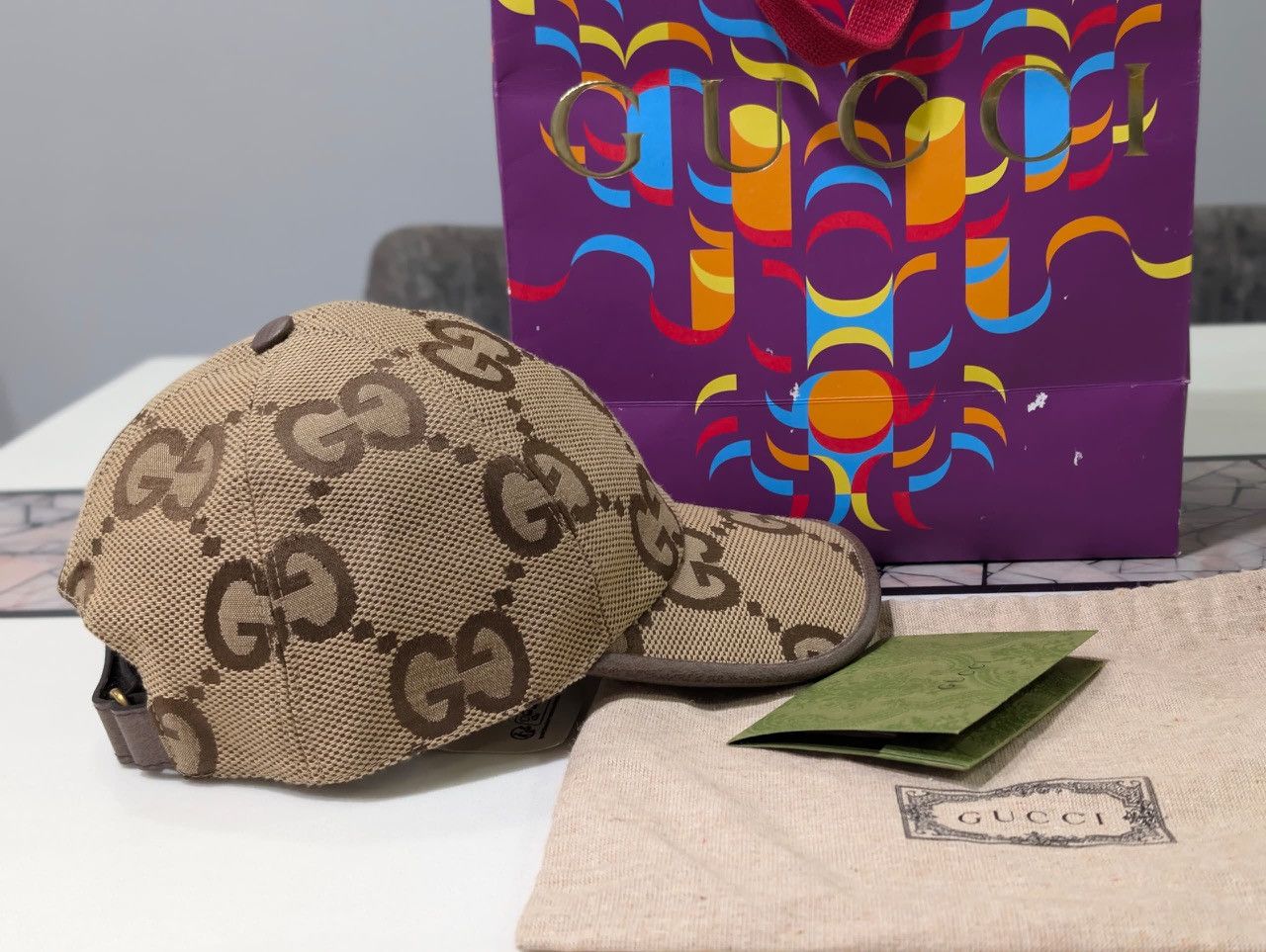 Gucci Authentic GUCCI Jumbo GG hat Size ONE SIZE - 2 Thumbnail