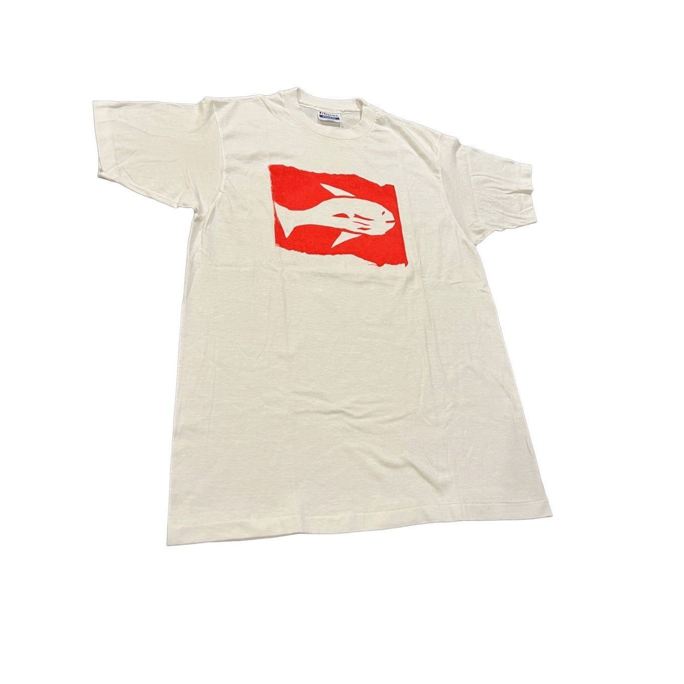 Hanes Vintage Rare HANES FISH LOGO single stitch T-shirt size L m Size US L / EU 52-54 / 3 - 2 Thumbnail