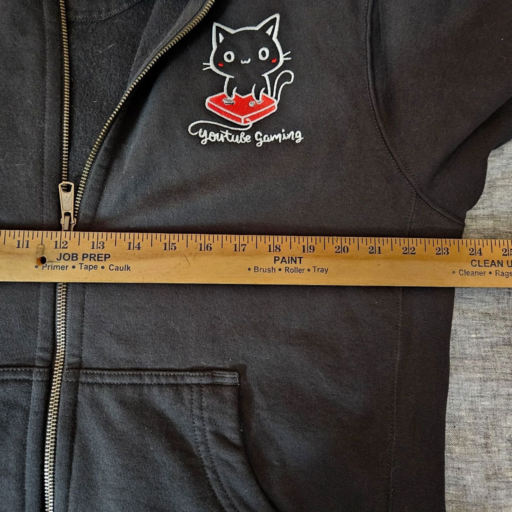 Vintage American Giant Zip Hoodie L Black Graphic Cat Jacket Heavyweight USA Made Size US L / EU 52-54 / 3 - 5 Thumbnail