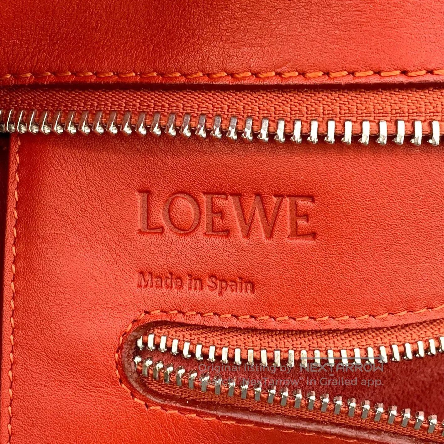 Loewe Loewe Red Logo Embossed Tote Bag. Size ONE SIZE - 8 Thumbnail