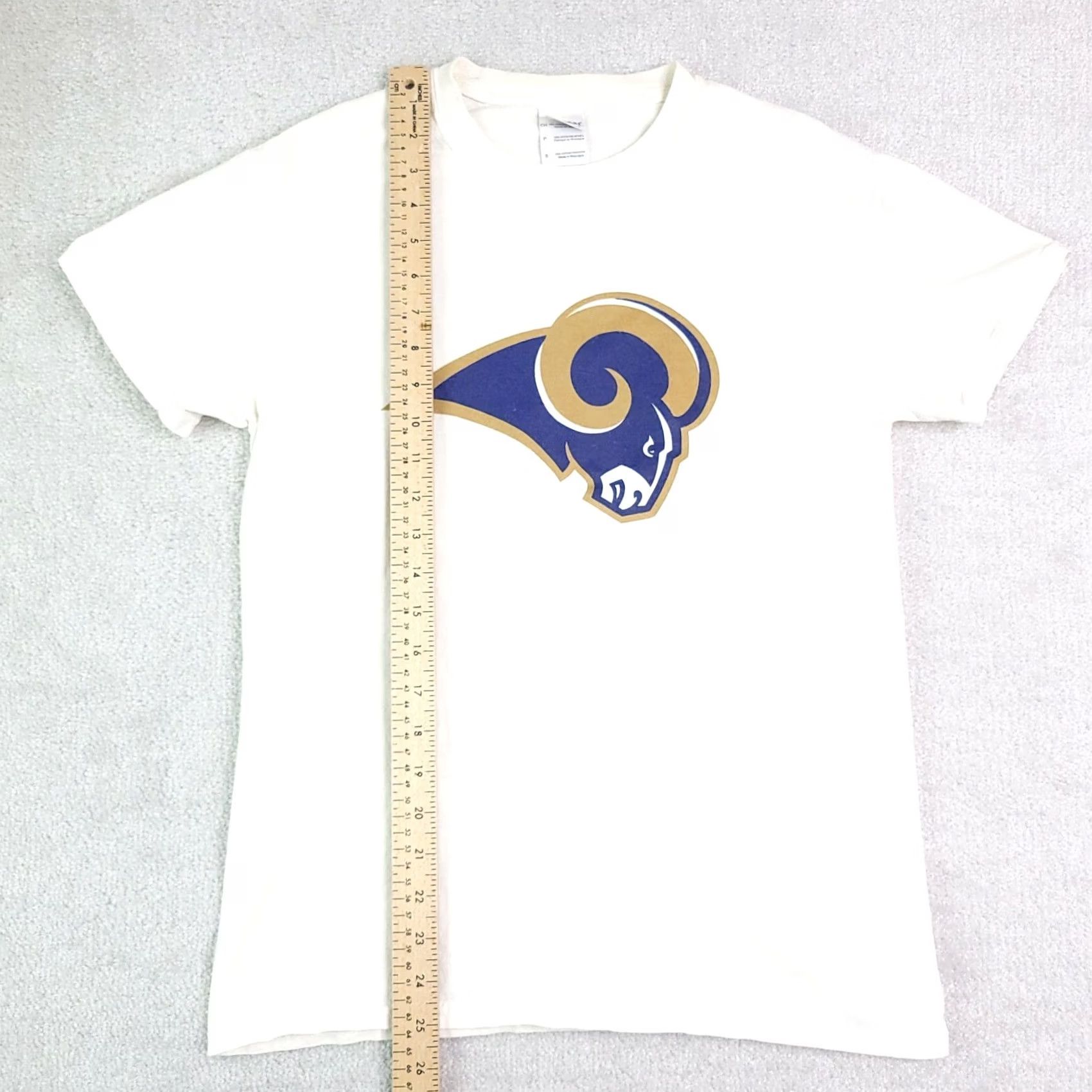 Gildan Gildan Heavy Cottn NFL Rams 4-H Shirt Adult Small White Short Sleeve T SEE PHOTO Size US S / EU 44-46 / 1 - 5 Thumbnail