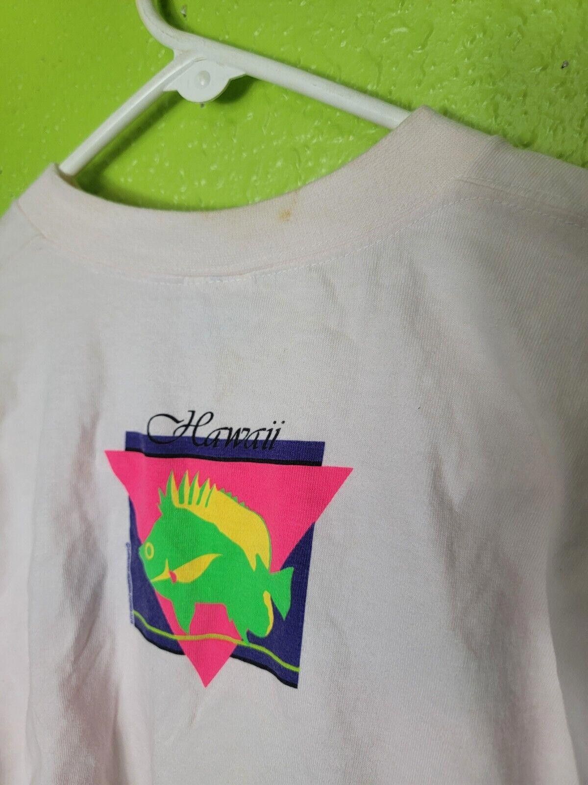 Other Vintage 80s Crazy Shirts Hawaii Pink Maui Fish Single Stitch Size US L / EU 52-54 / 3 - 8 Thumbnail
