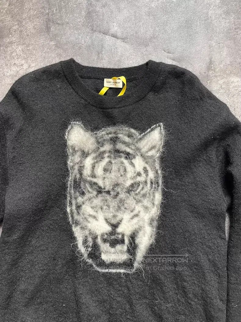 Saint Laurent Paris Saint Laurent Paris Tiger Head Sweater Size US M / EU 48-50 / 2 - 2 Thumbnail