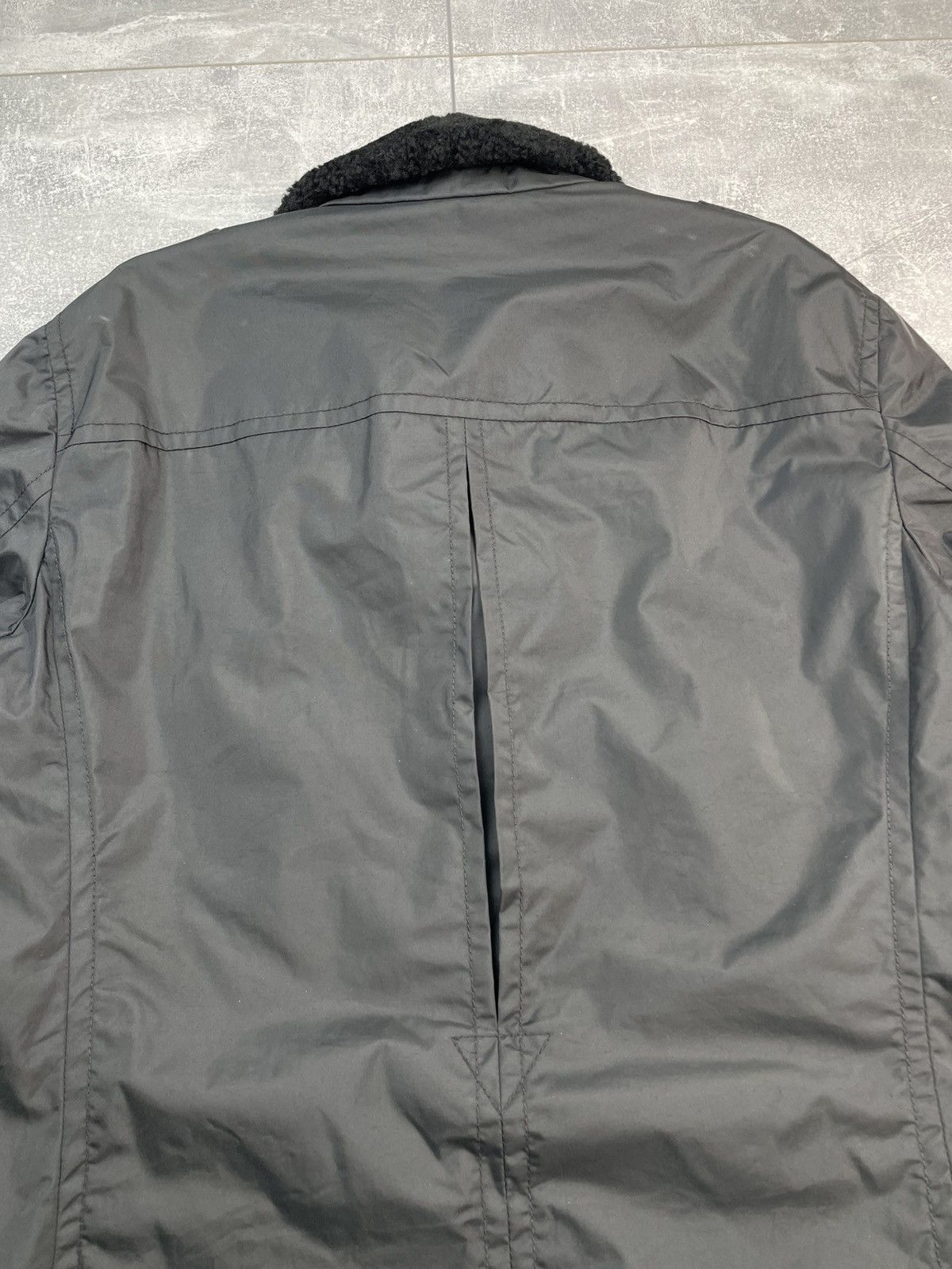Prada Prada Shearling Collar Flight Jacket Black Tab Size US L / EU 52-54 / 3 - 9 Thumbnail