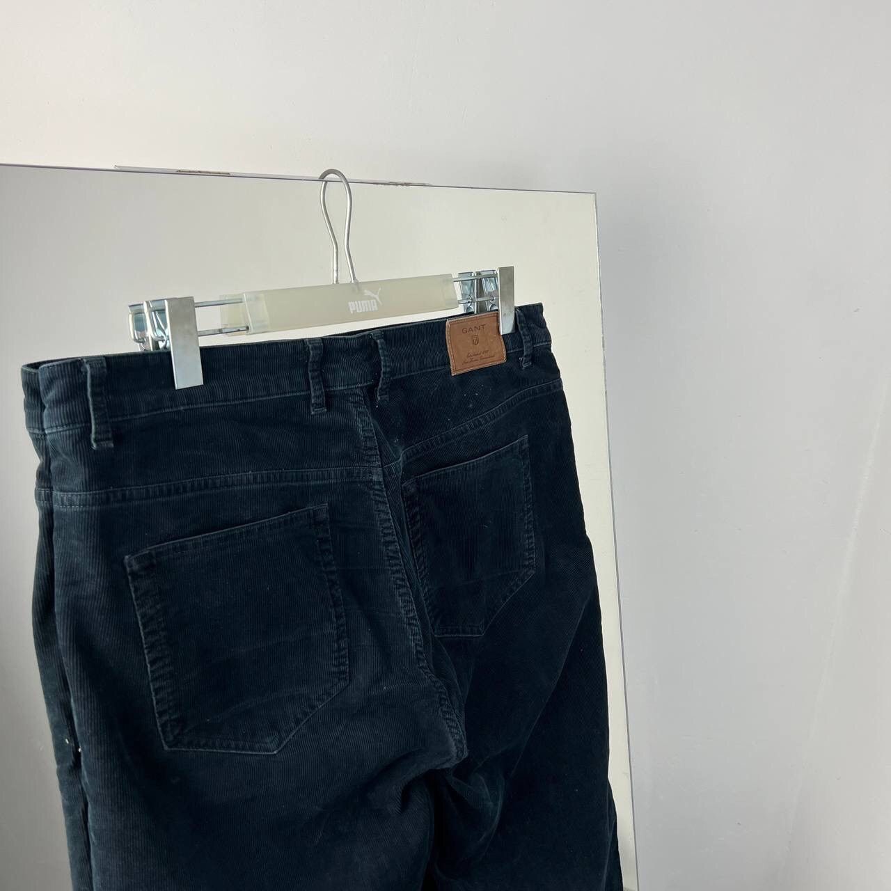 Gant Corduroy Black Pants Gant Vintage Regular Fit Normal Waist Size US 36 / EU 52 - 2 Thumbnail
