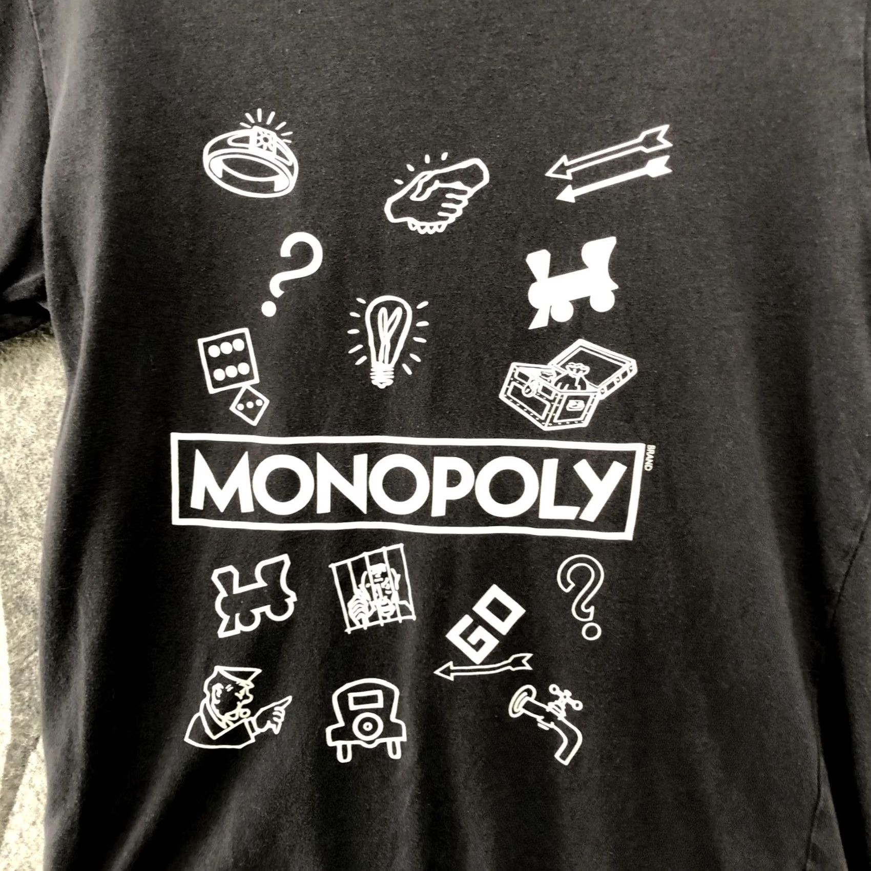 Uniqlo Uniqlo T Shirt Mens S Monopoly Graphic Black Cotton Short Sleeve Crewneck Regular Fit Vintage: No Size US S / EU 44-46 / 1 - 3 Thumbnail