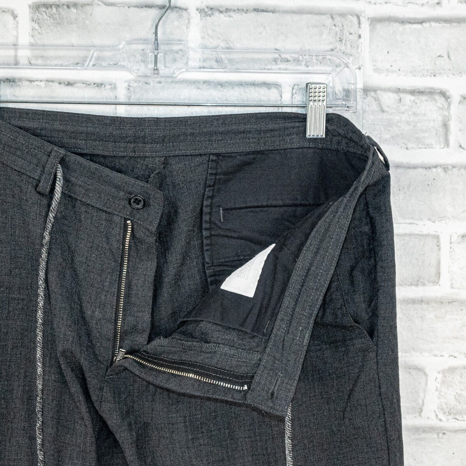 United Arrows United Arrows & Sons Japan Drawstring Trouser Pants in char Size US 34 / EU 50 - 4 Thumbnail