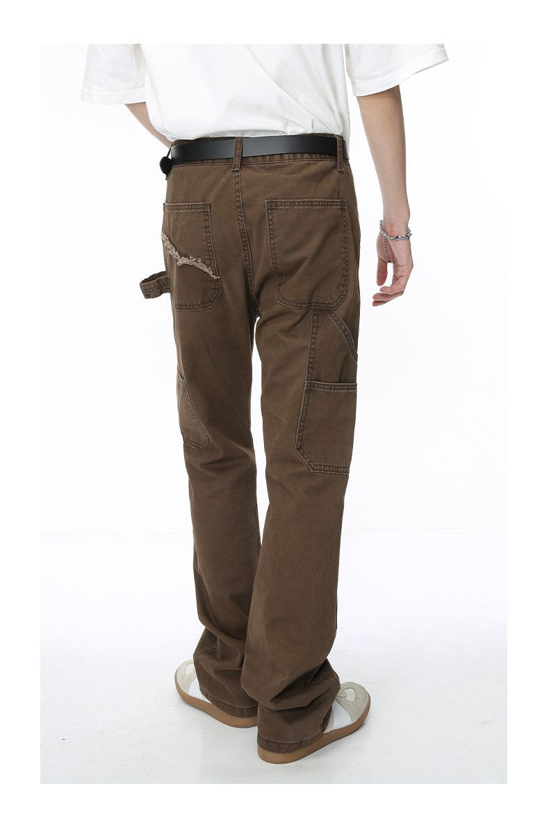 Japanese Brand American retro patchwork workwear flared jeans Size US 32 / EU 48 - 4 Thumbnail
